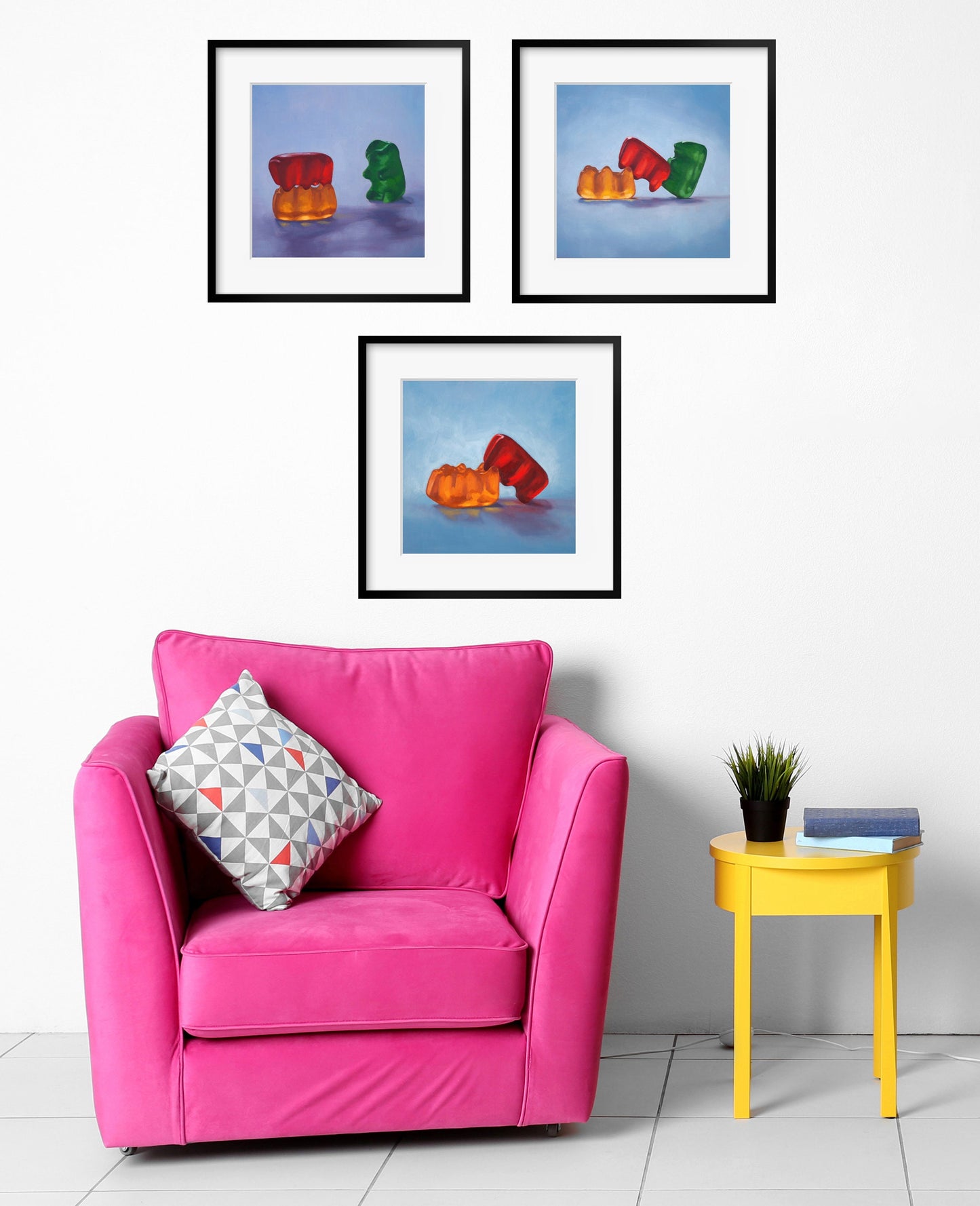 Sexy Gummy Bear Art - Set of 3 Prints