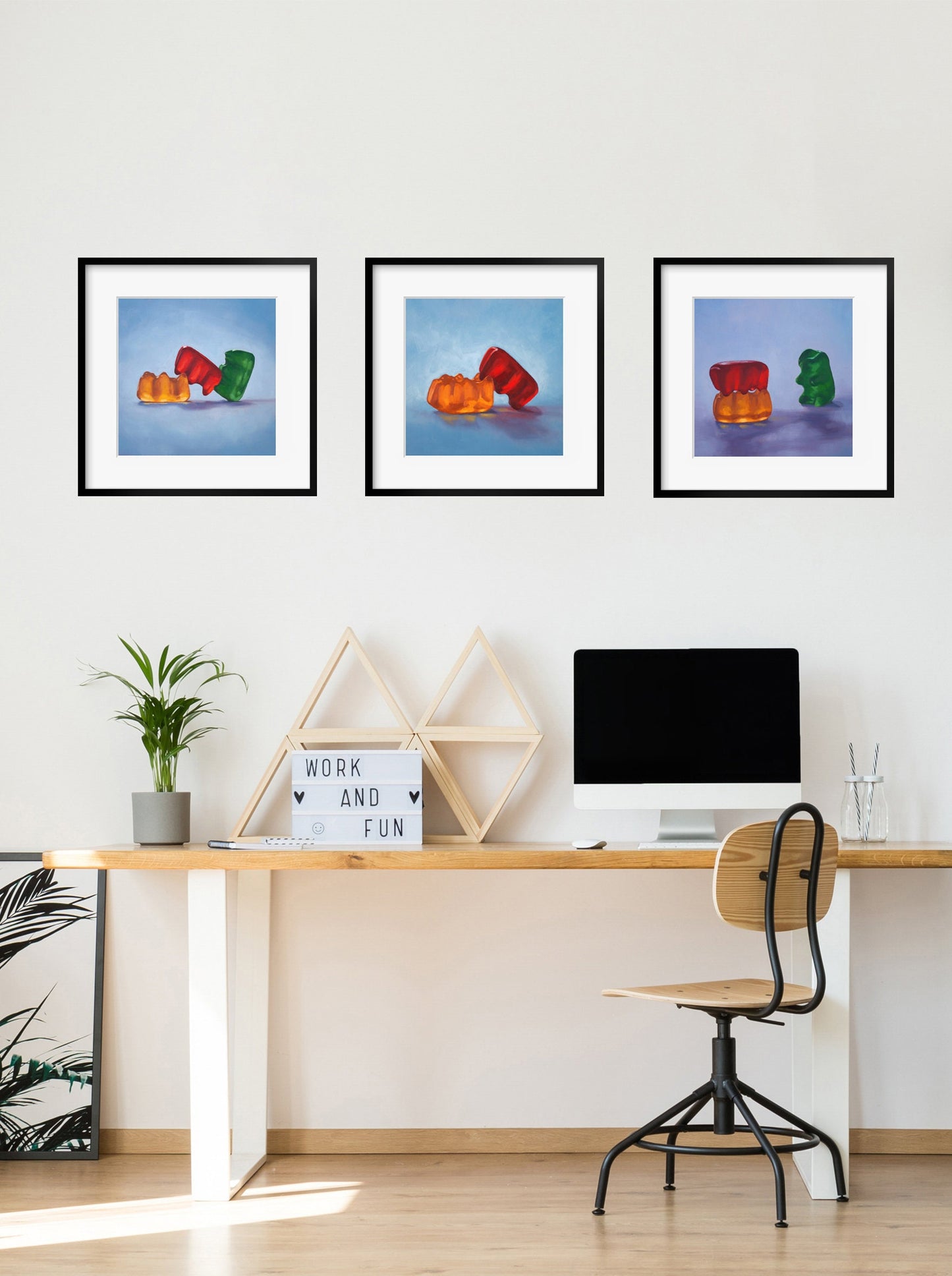 Sexy Gummy Bear Art - Set of 3 Prints