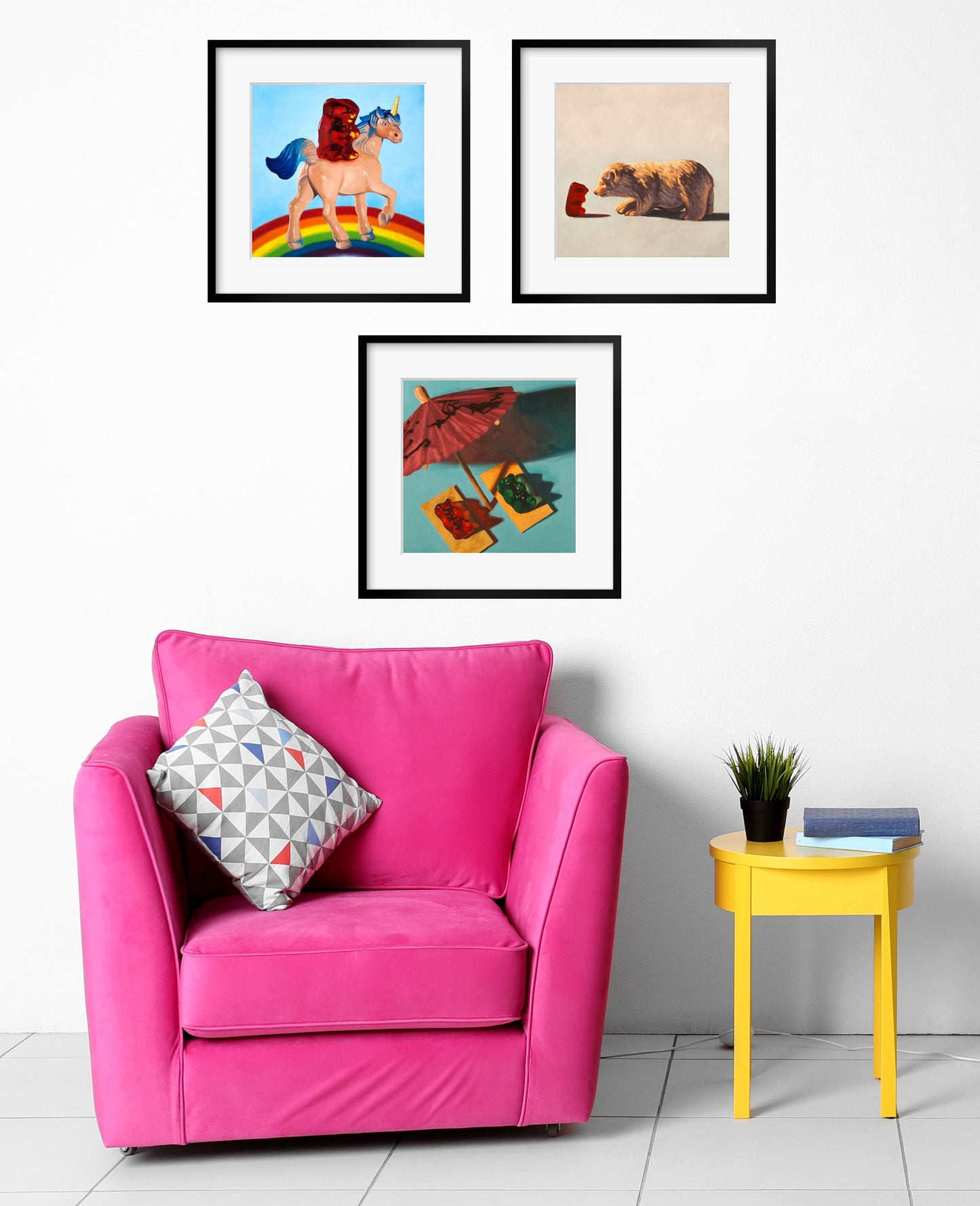 Gummy Bear Art - Set of 3 Prints