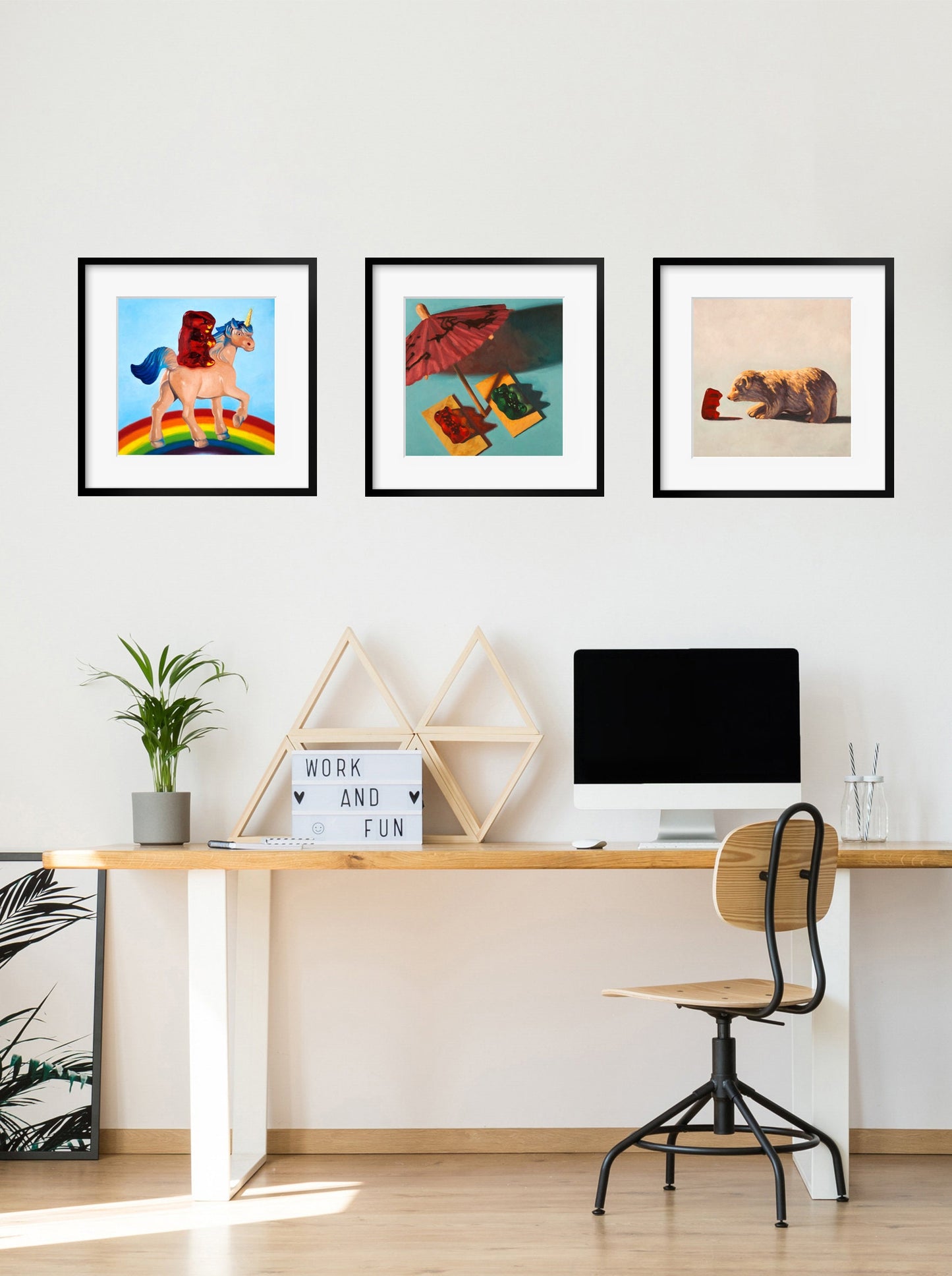 Gummy Bear Art - Set of 3 Prints