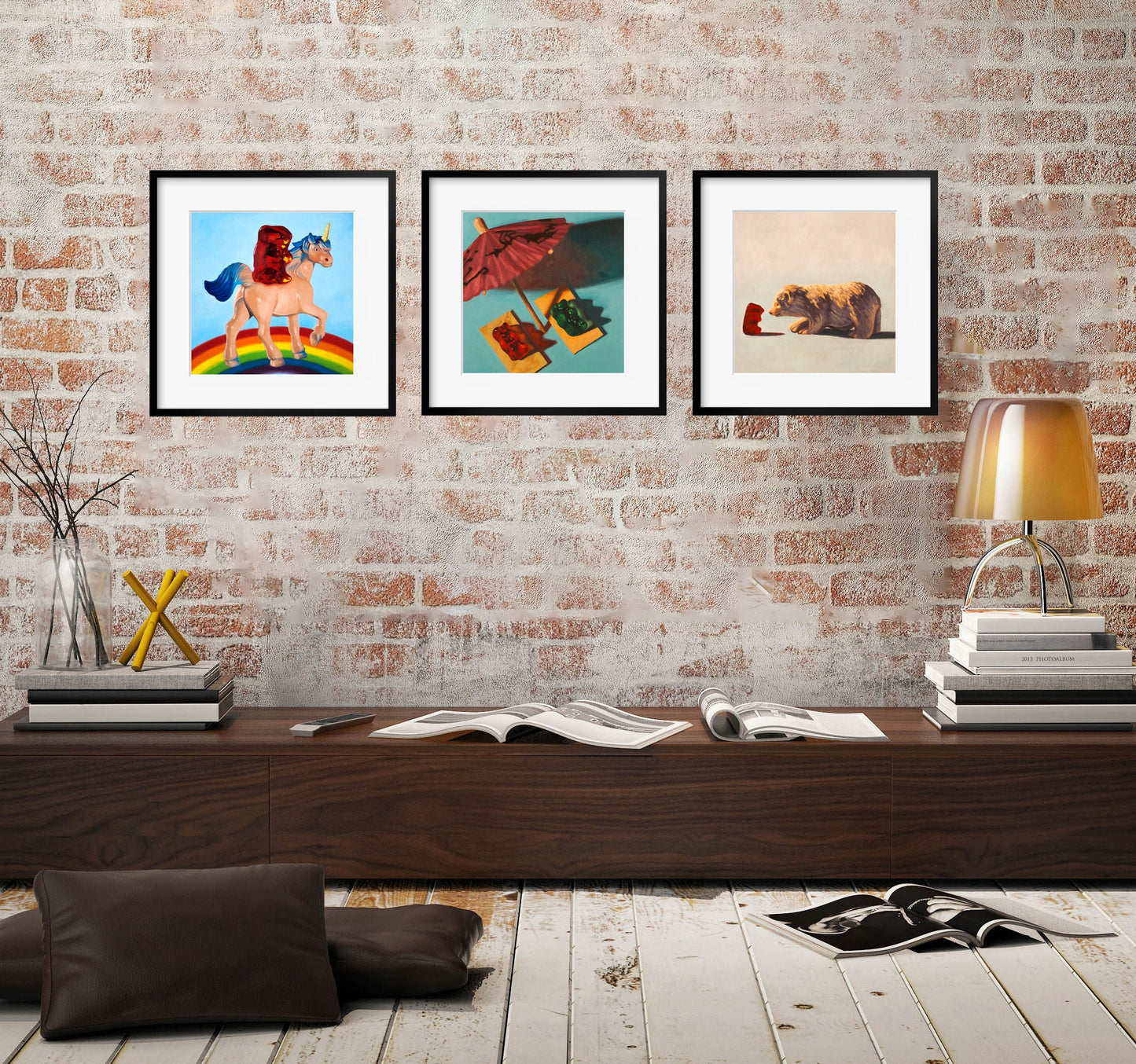 Gummy Bear Art - Set of 3 Prints