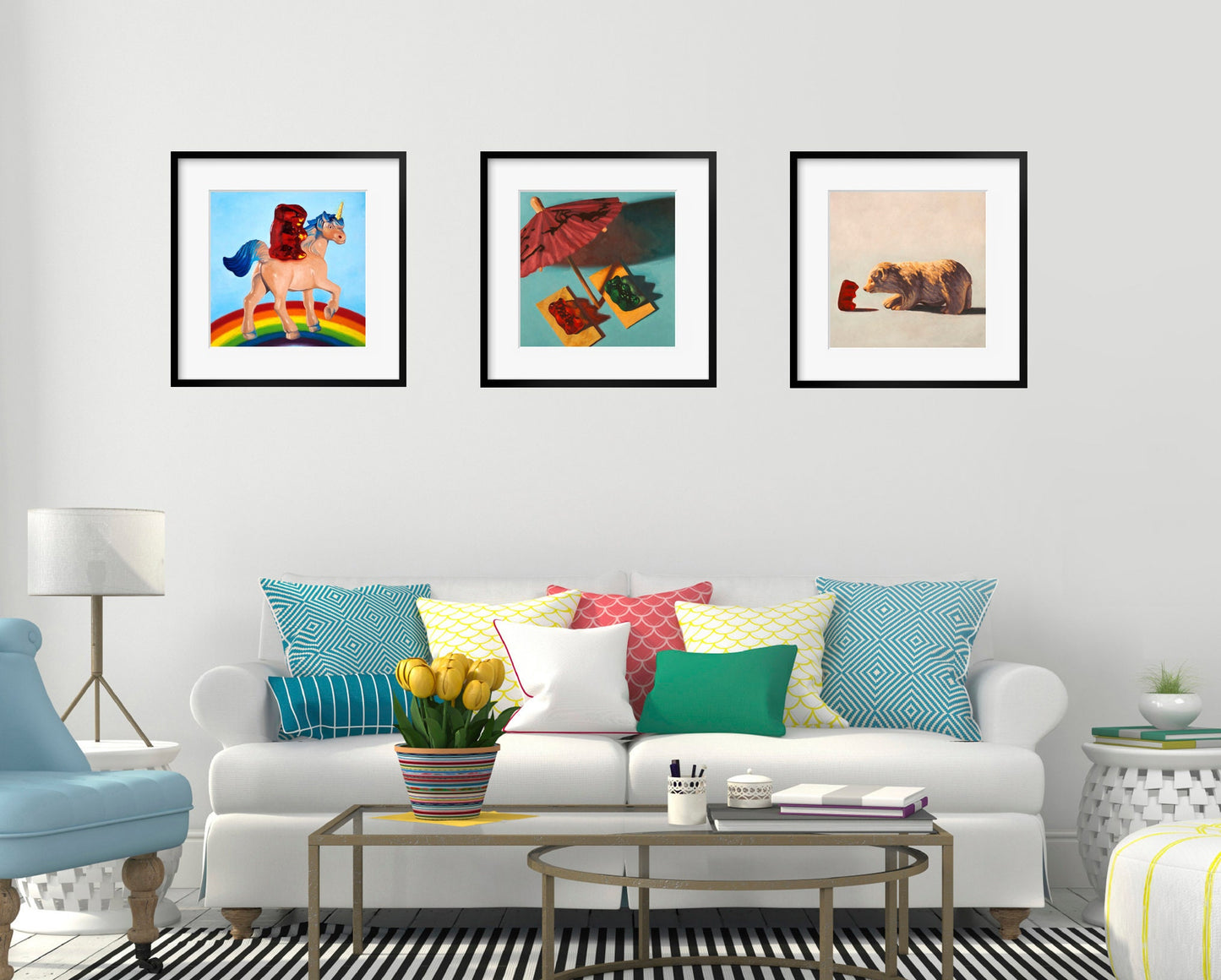 Gummy Bear Art - Set of 3 Prints