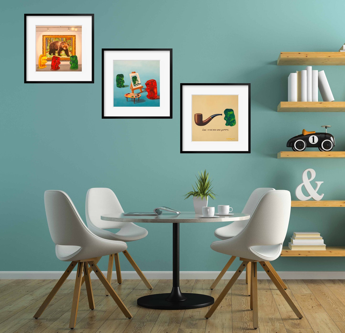 Gummy Bear Art Set of 3 Prints