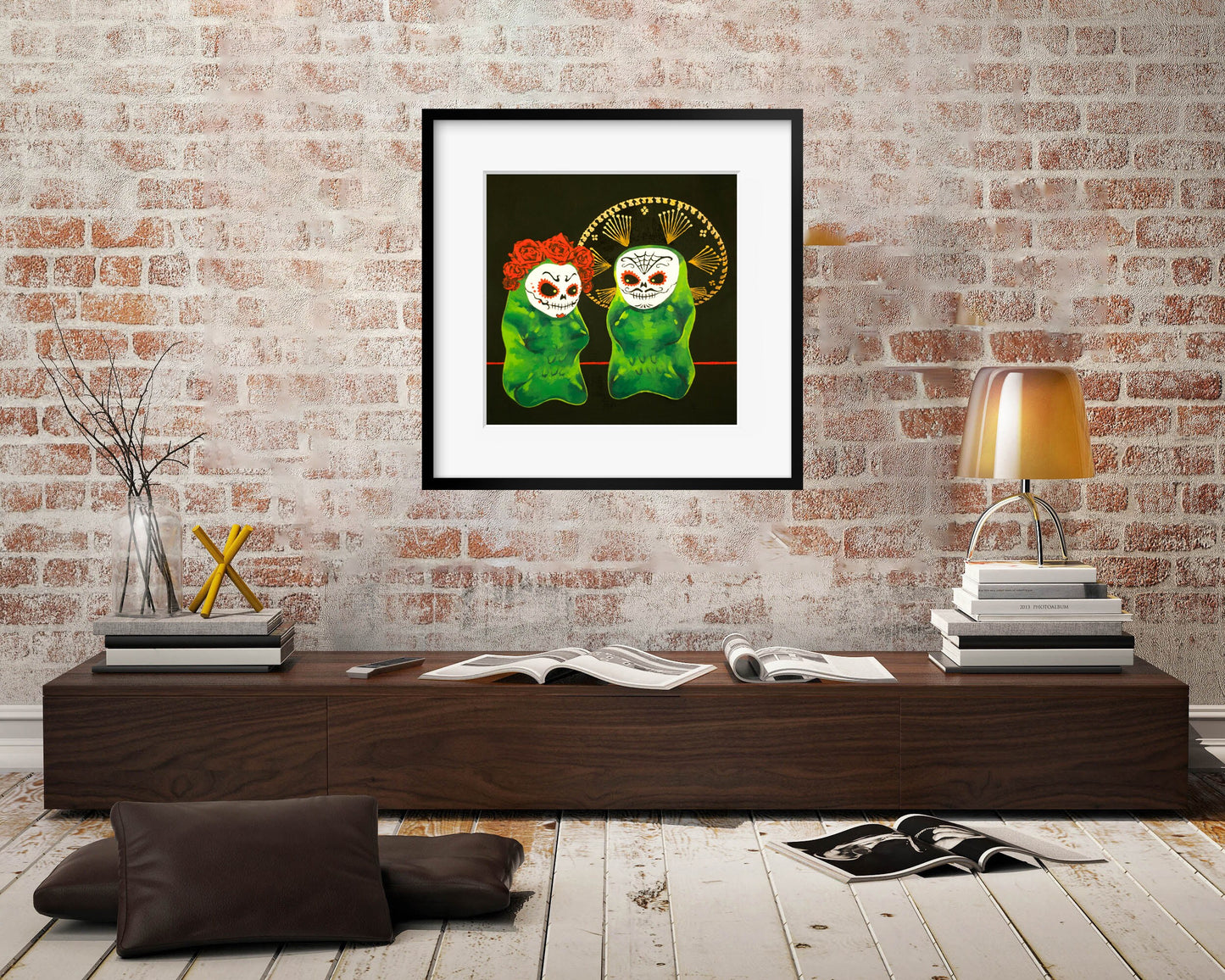 Gummy Bear Day Of The Dead - art print
