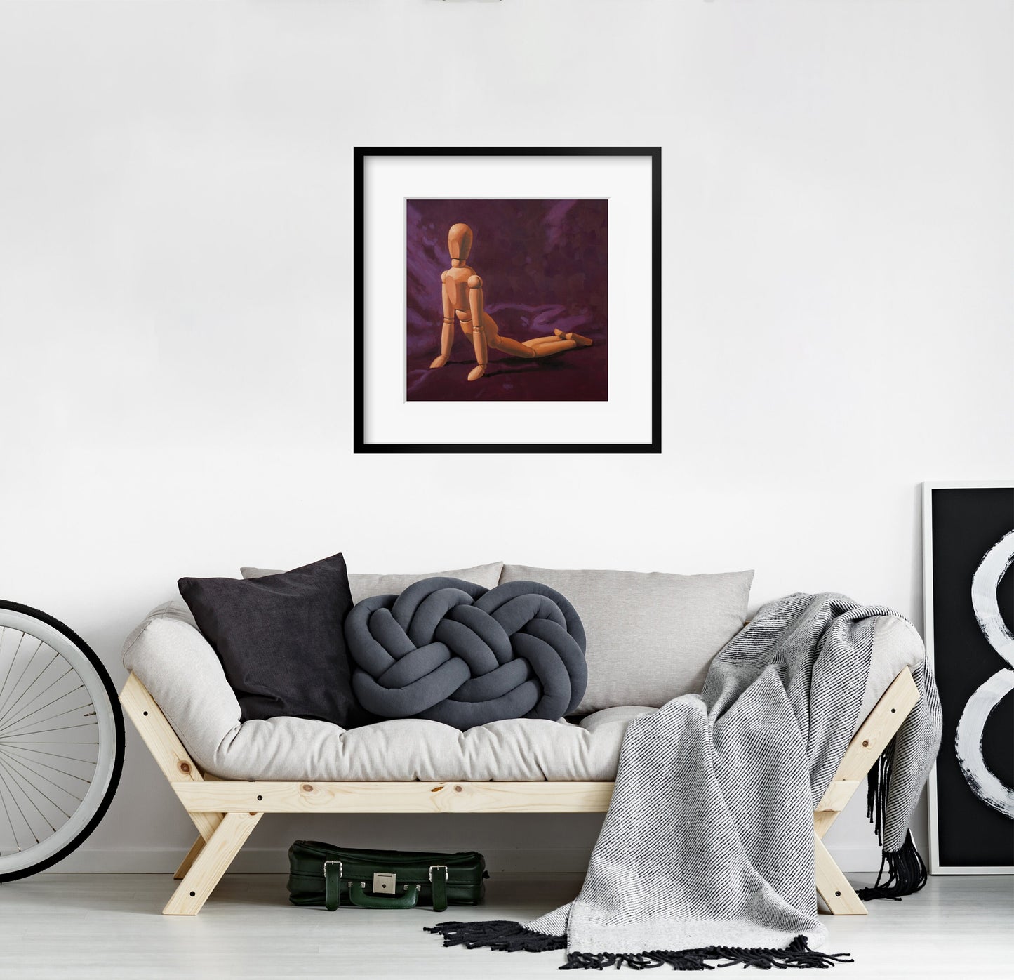 Yoga Mindfulness Mannequin - Art Print