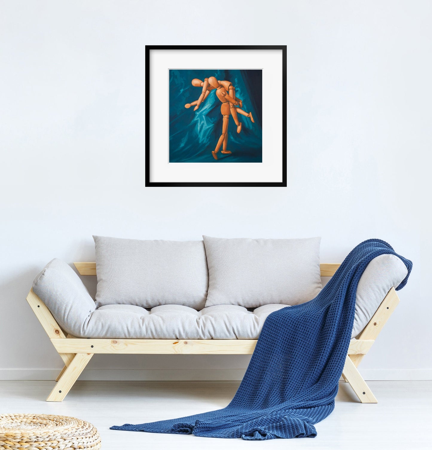 Mannequin Elope Art Print from oil painting - Creepy cute art makes great birthday gift or 20 year anniversary gift