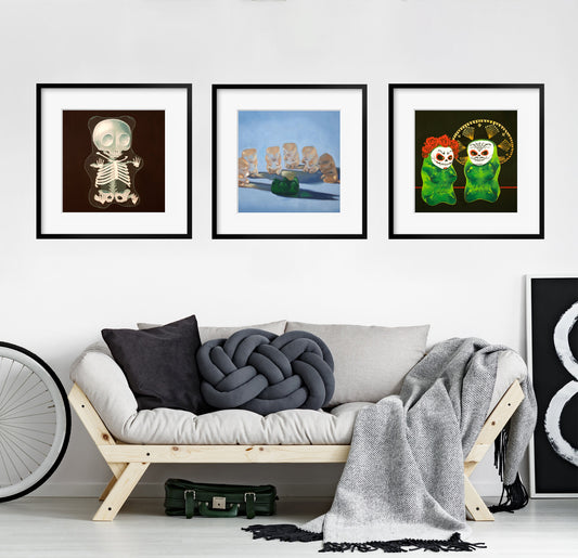 Gummy Bear Art Creepy Cute - Set of 3 Prints
