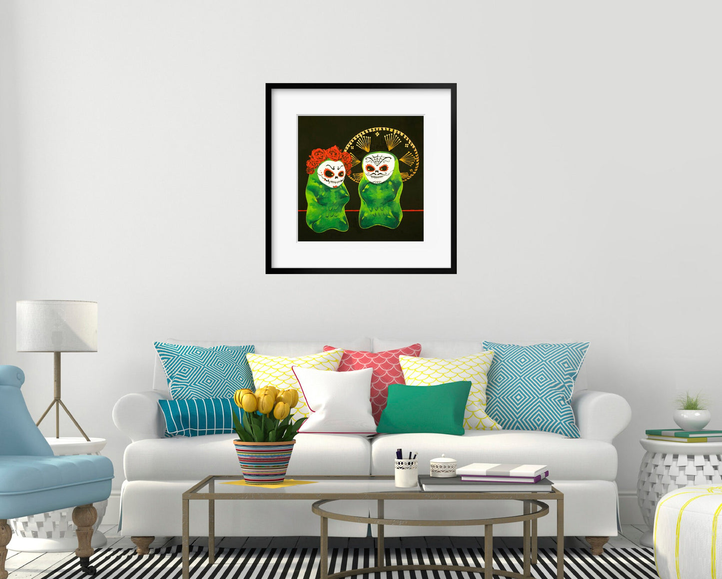 Gummy Bear Day Of The Dead - art print