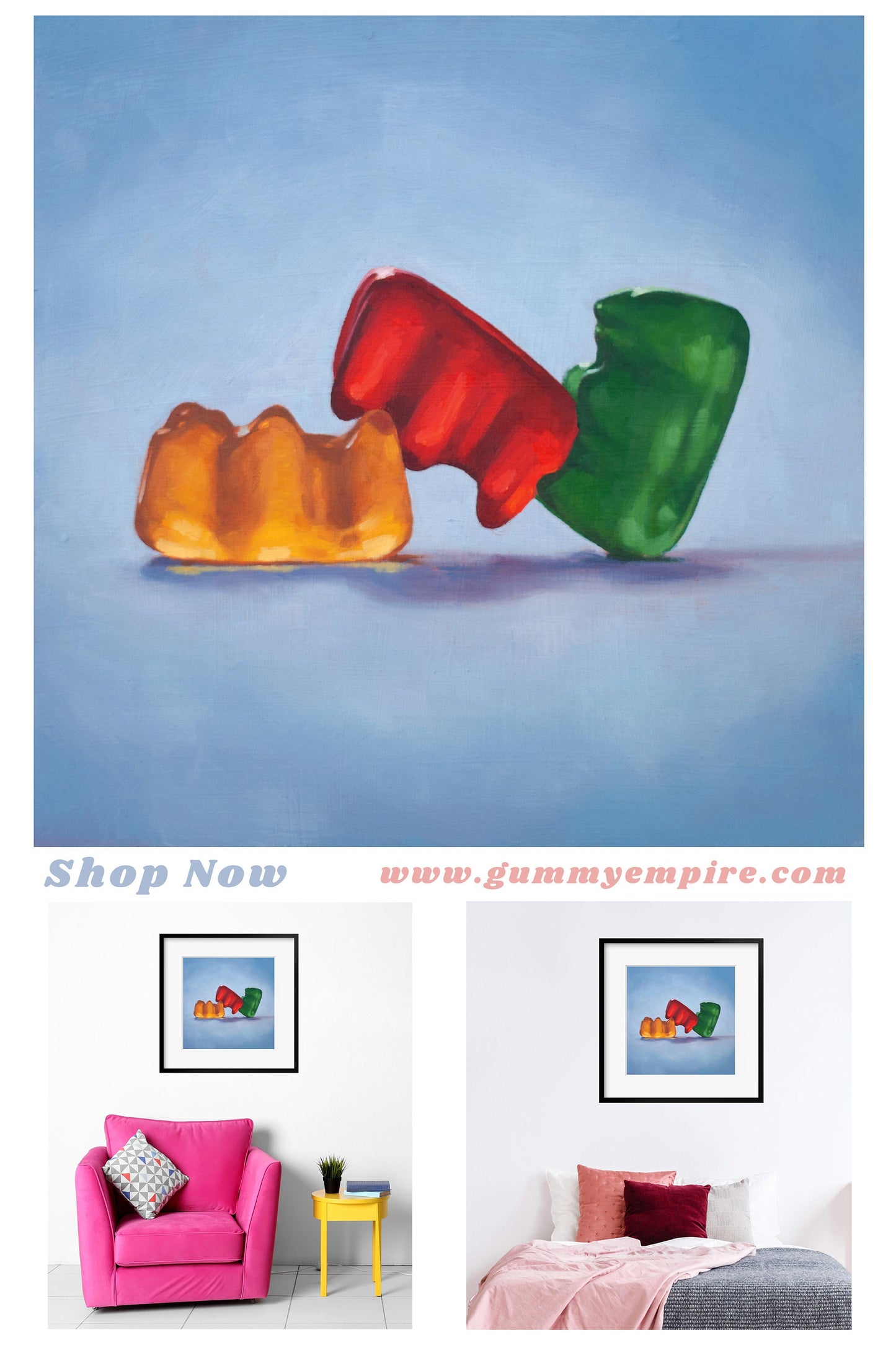 Gummy Bear Threesome - Art Print