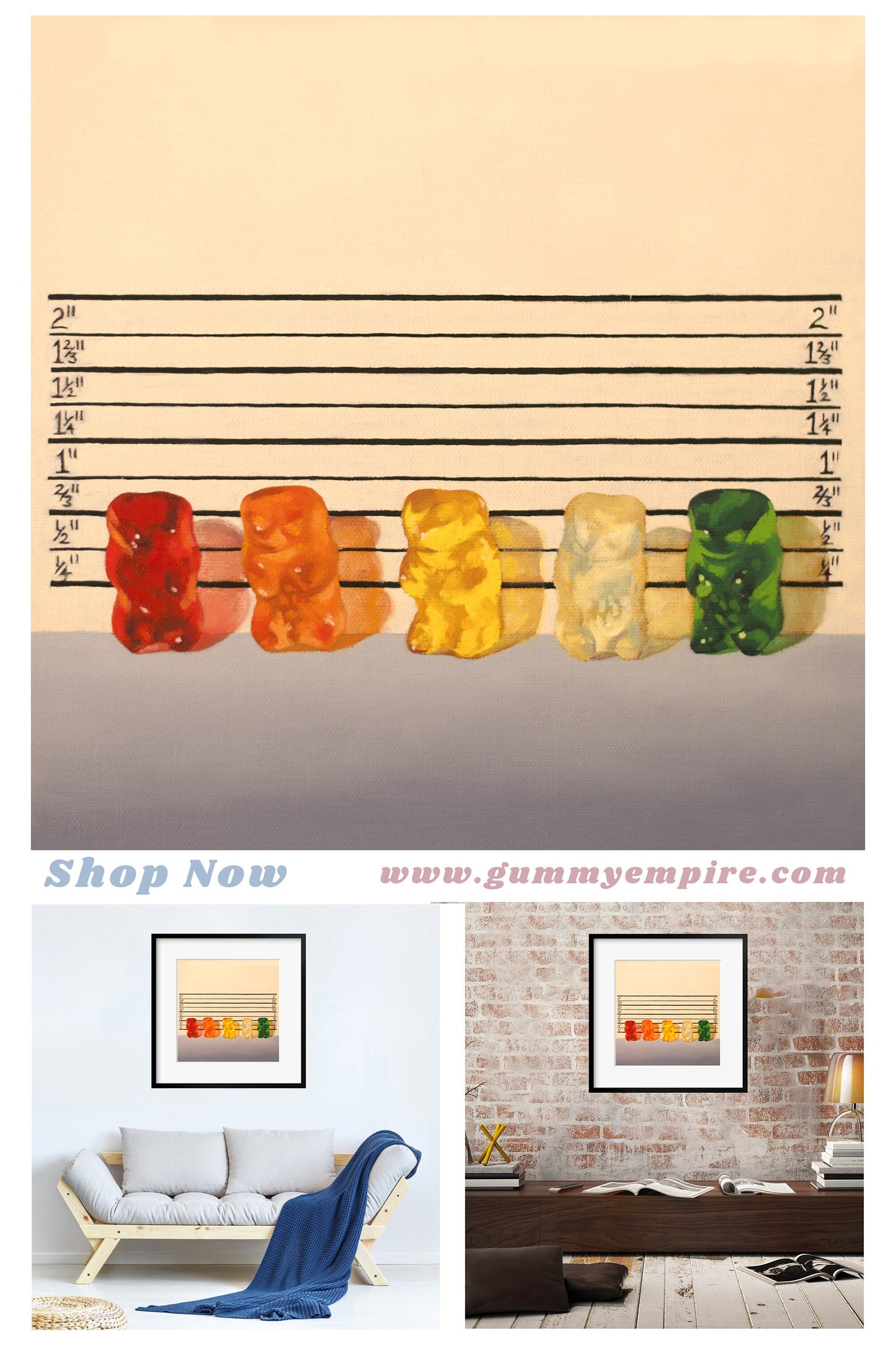 Gummy Bear Line Up - Art Print
