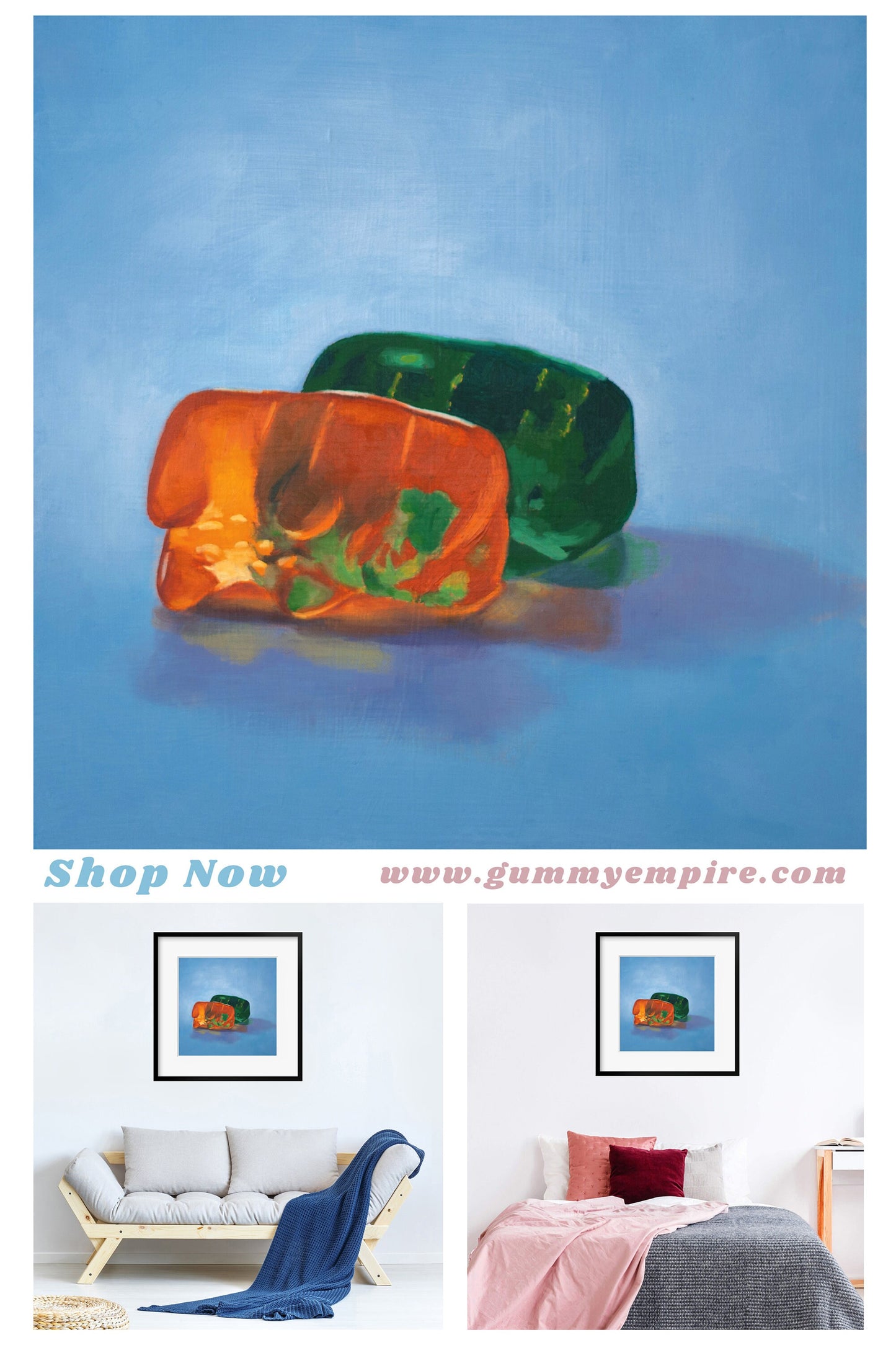 Gummy Bear Spooning - Art print