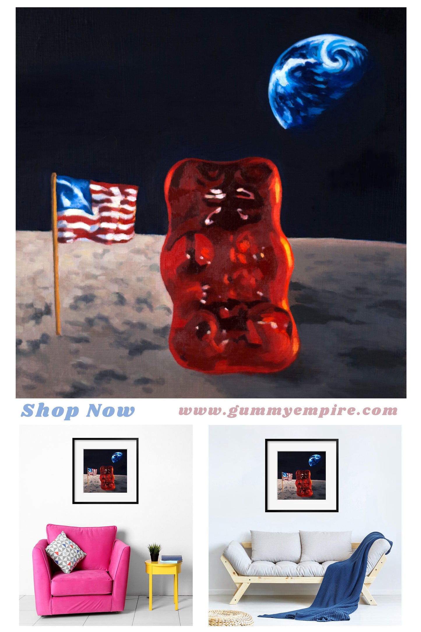 Gummy Bear Astronaut - Art Print