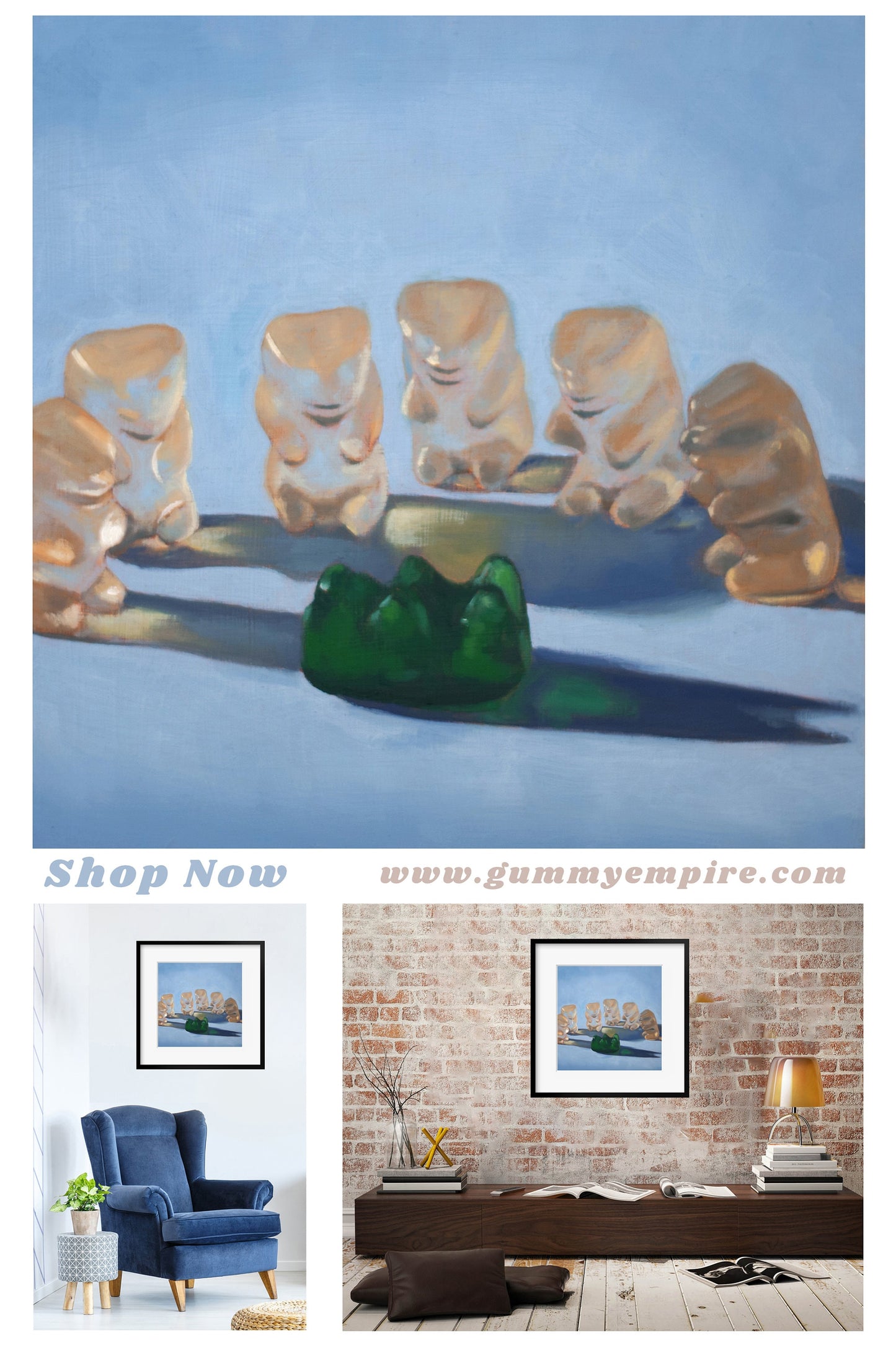 Gummy Bear Scary - Art Print