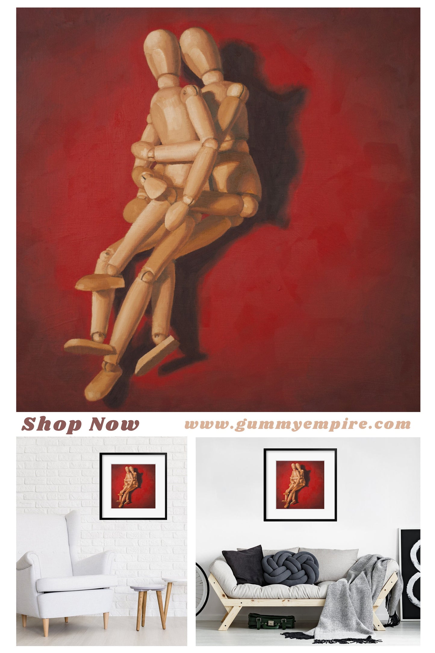 Mannequin Spooning - Art Print