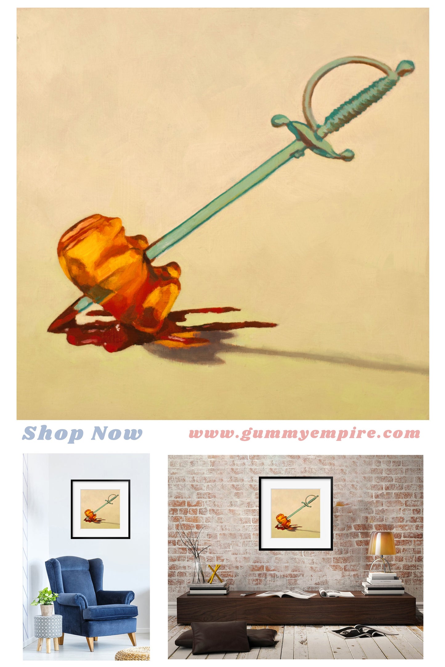 Gummy Bear Game Of Thrones - Art Print