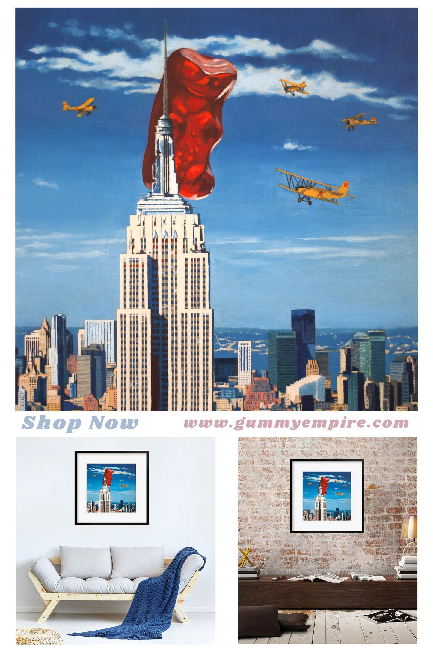 Gummy Bear King Kong - Art Print