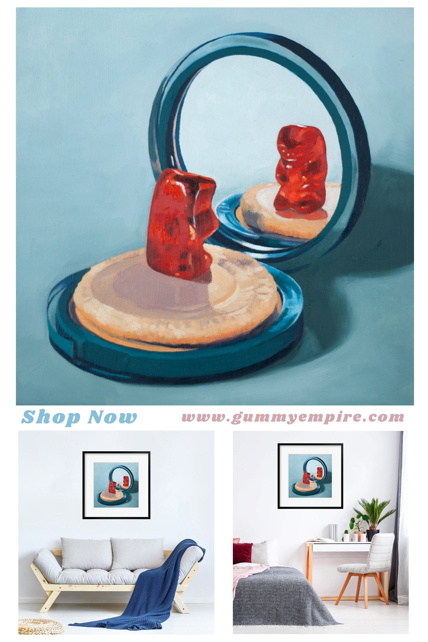 Gummy Bear Compact Mirror - Art Print