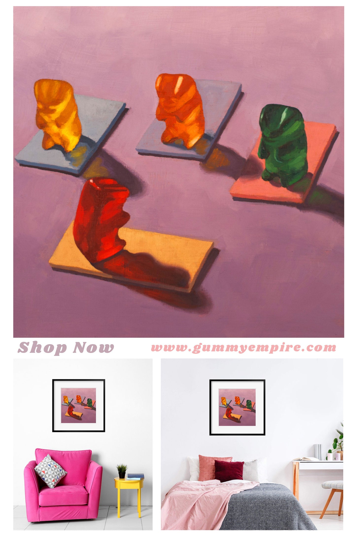 Gummy Bear Yoga - Art print