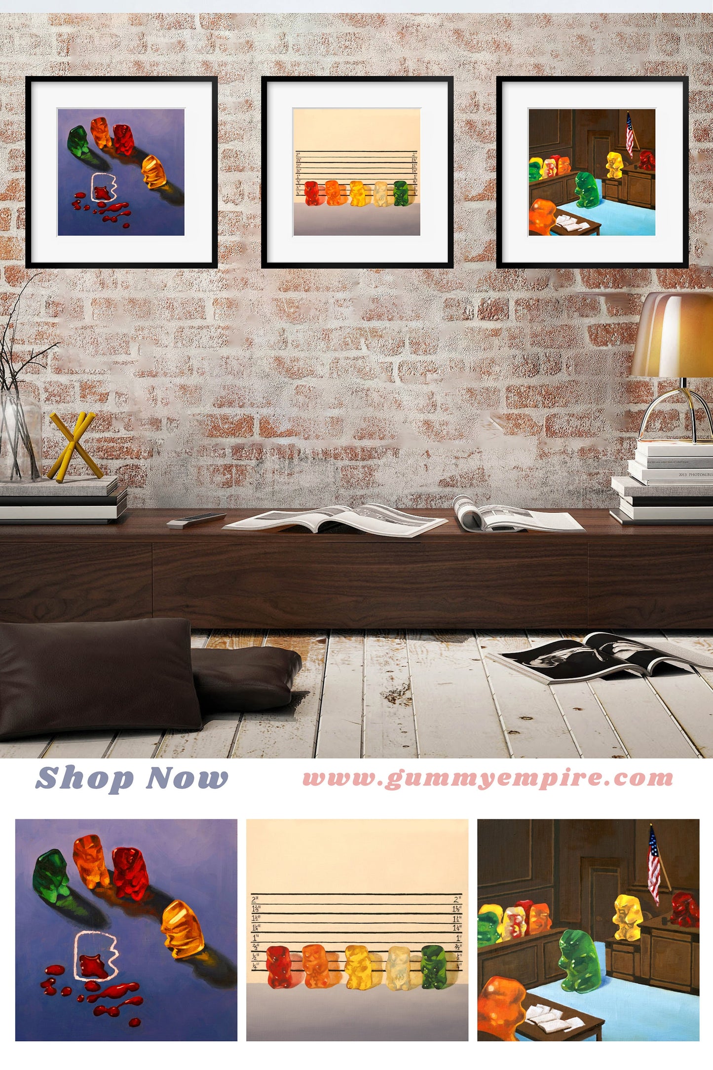 Set of 3 Gummy Bear - Art Prints