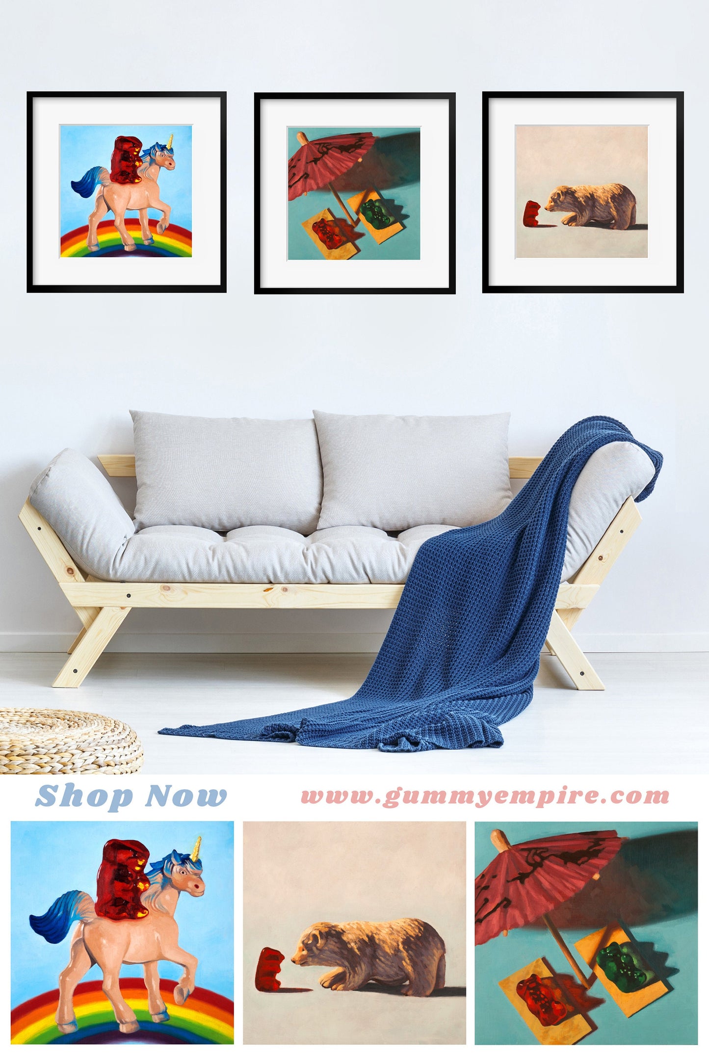 Gummy Bear Art - Set of 3 Prints