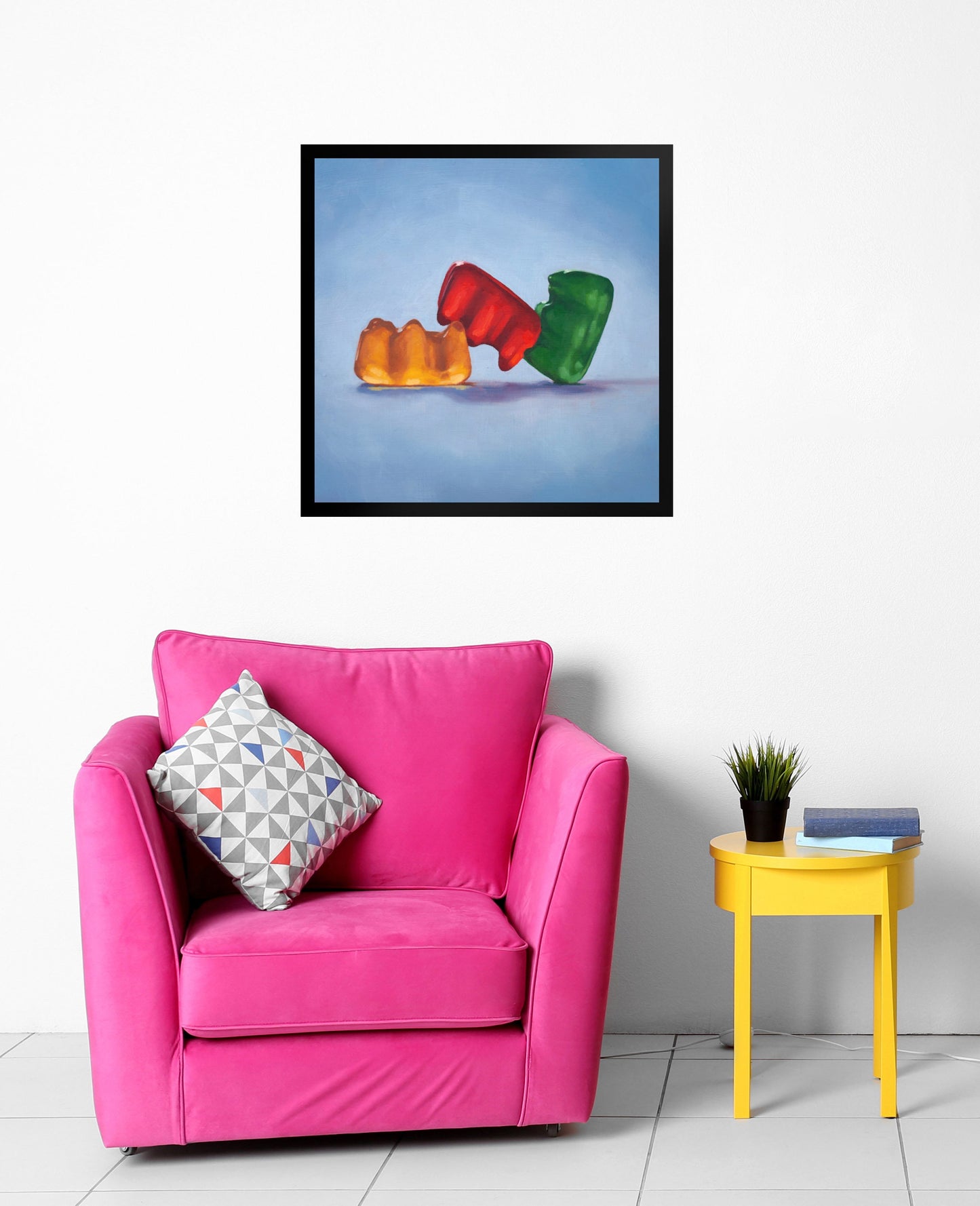 Gummy Bear Threesome - Framed Art Print