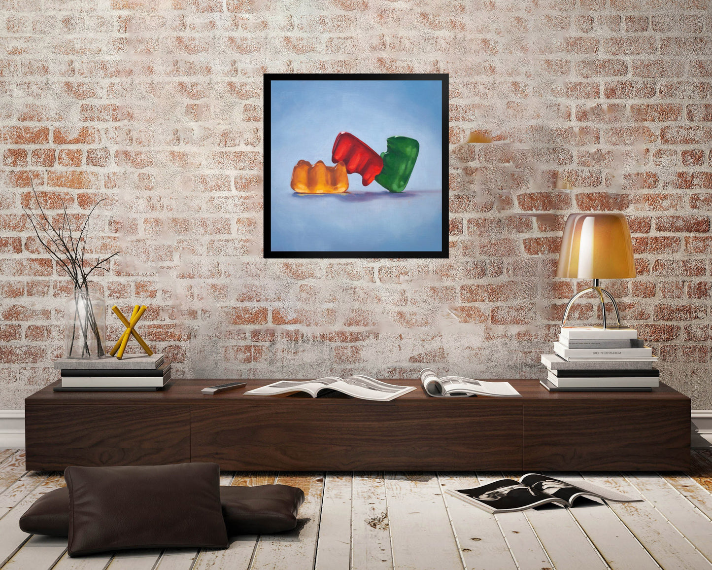 Gummy Bear Threesome - Framed Art Print