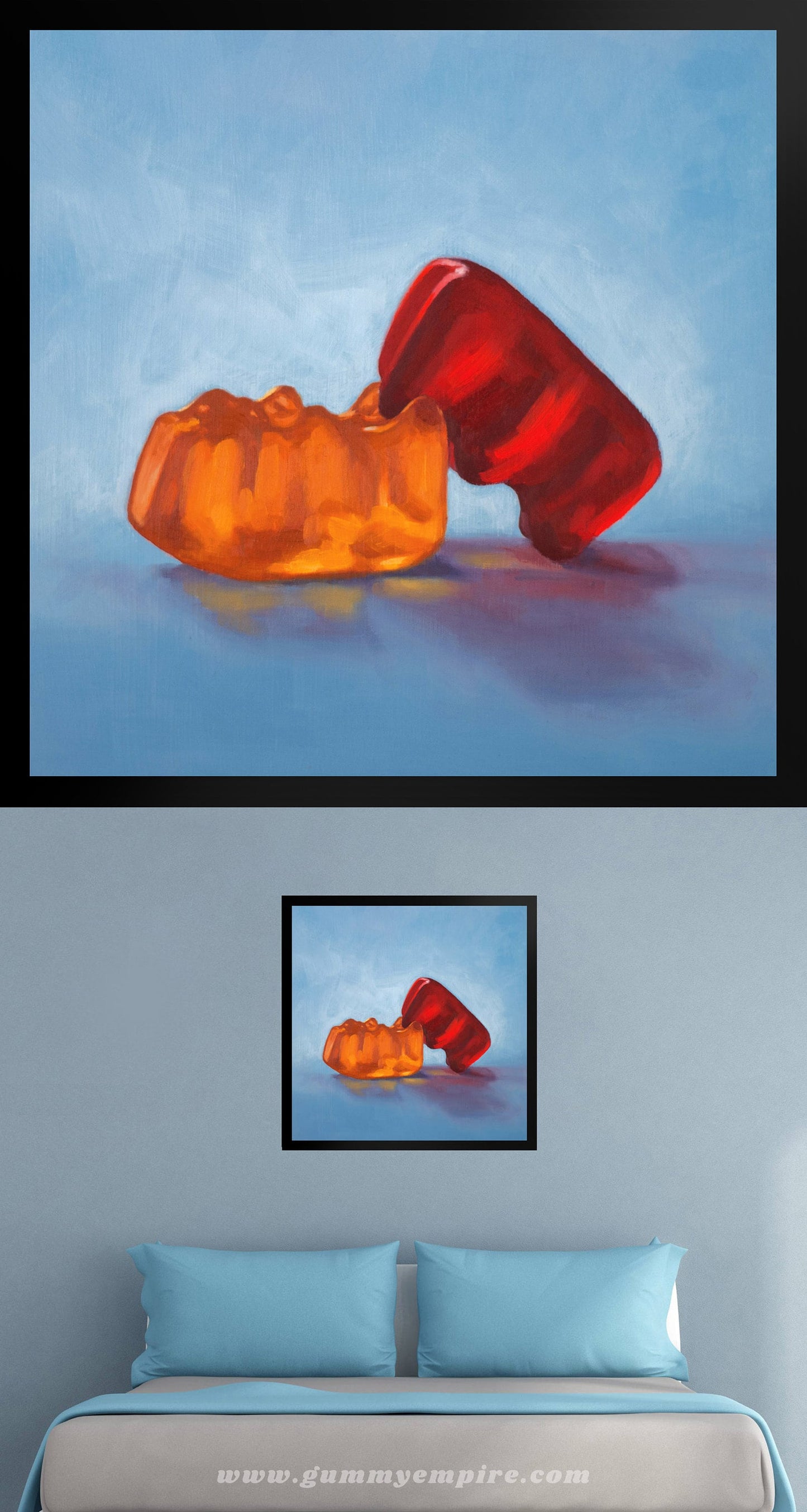 Gummy Bear Date Night - Framed Art Print