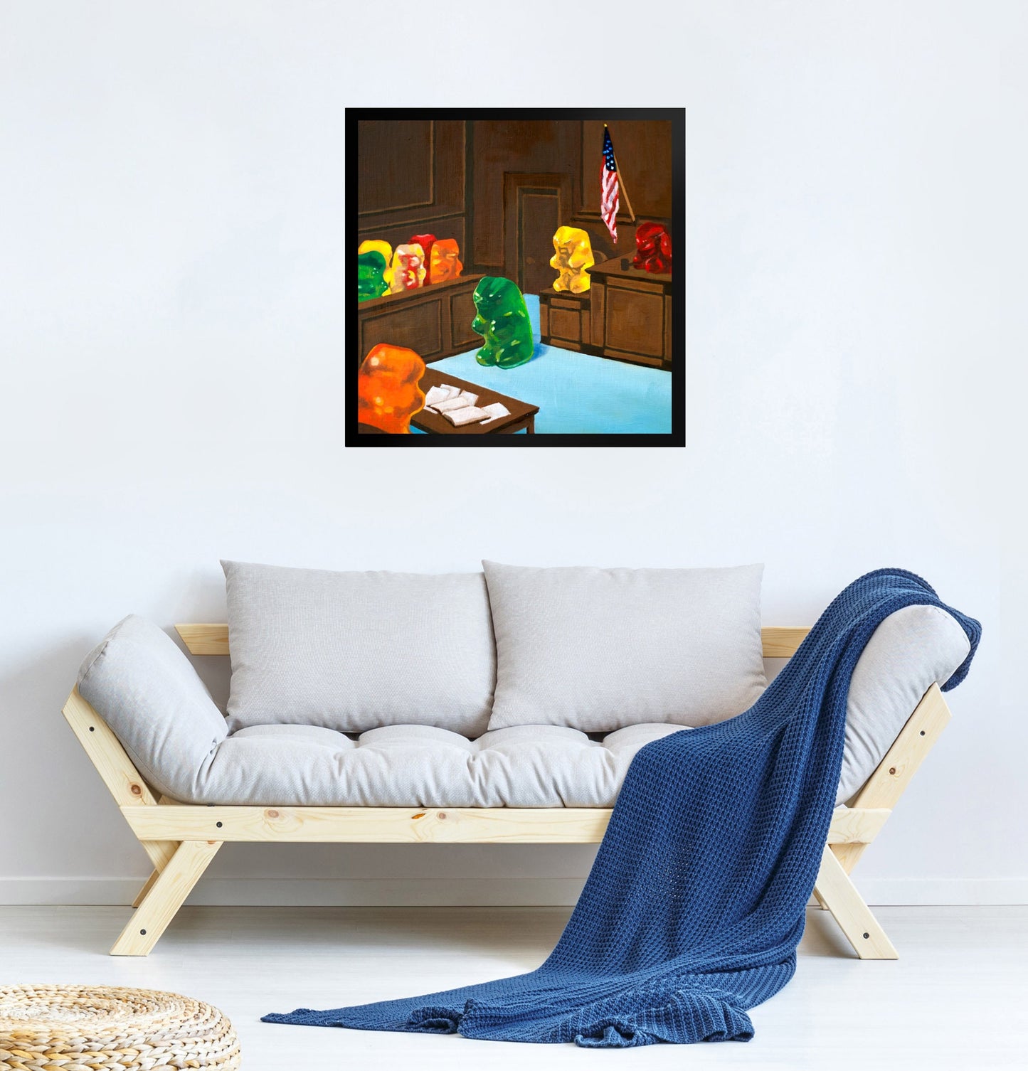 Gummy Bear Law And Order - Framed Art Print