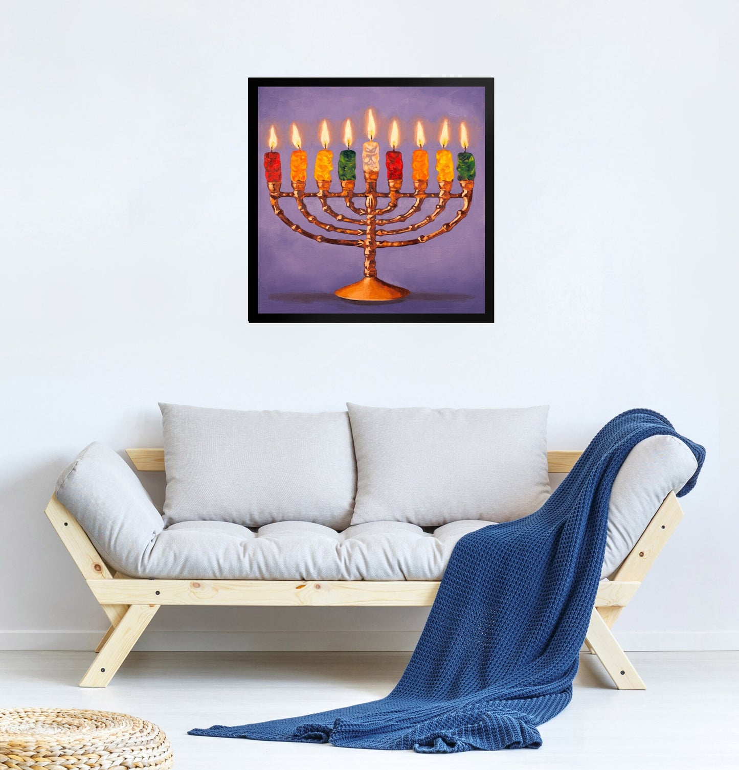 Gummy Bear Hanukkah - Framed Art Print