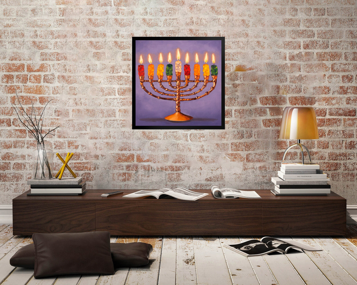Gummy Bear Hanukkah - Framed Art Print