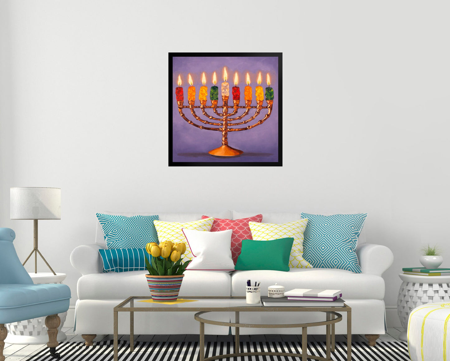Gummy Bear Hanukkah - Framed Art Print