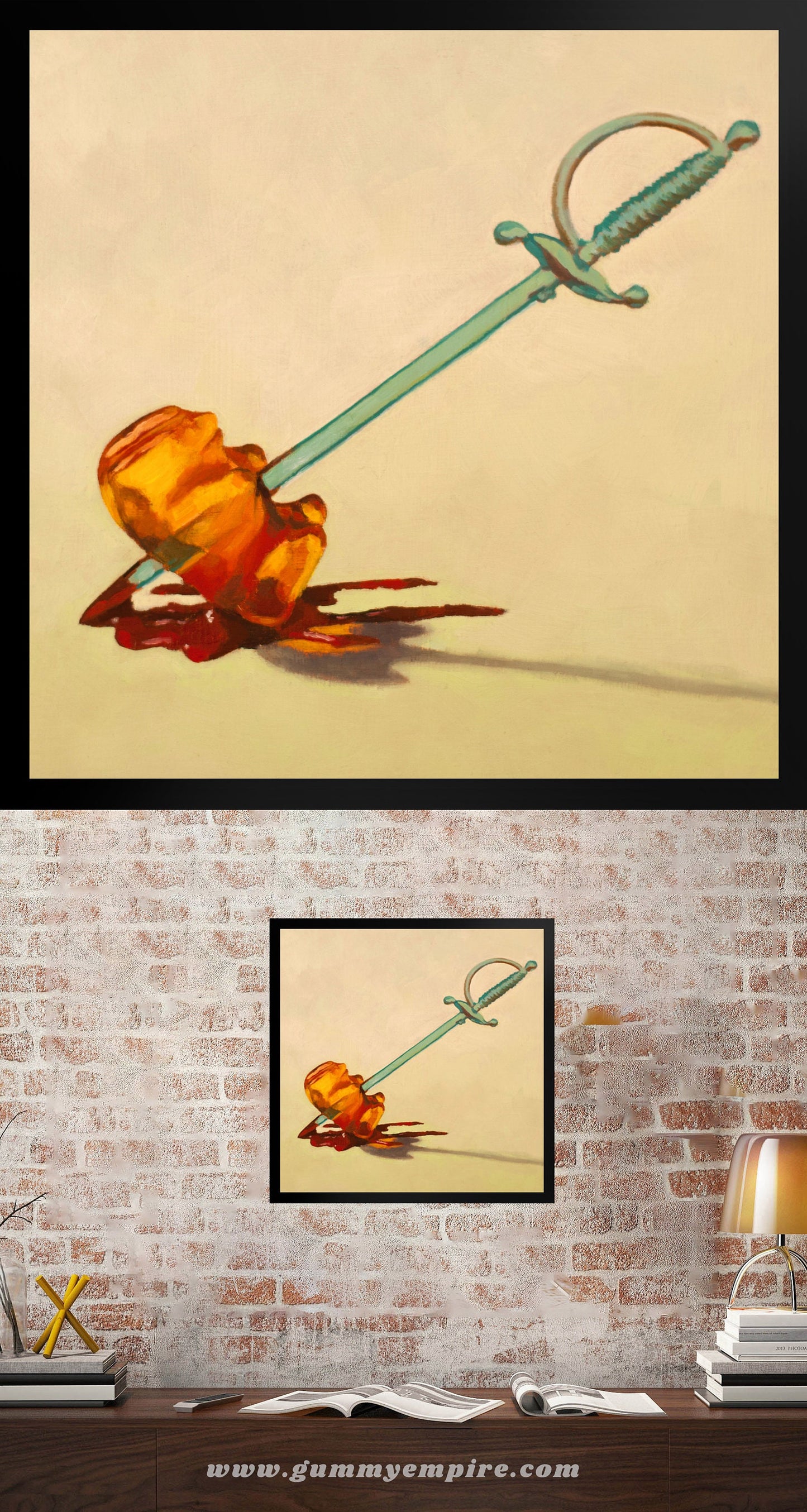 Gummy Bear Game Of Thrones - Framed Art Print