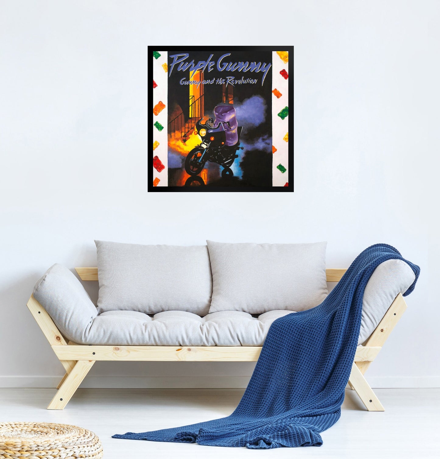 Gummy Bear Purple Rain - Framed Art Print