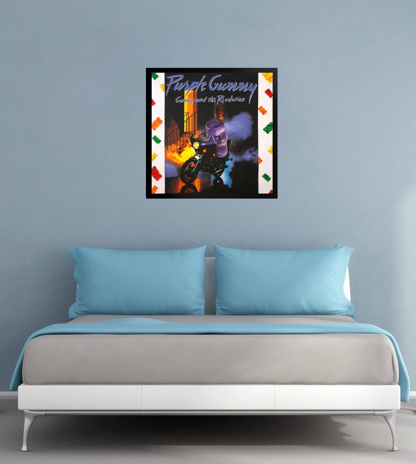 Gummy Bear Purple Rain - Framed Art Print