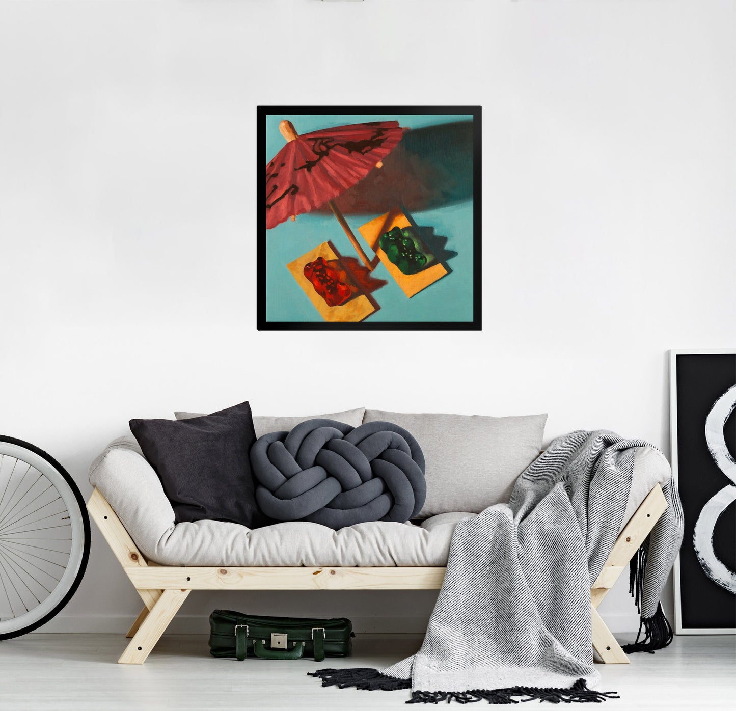 Gummy Bear Beach Bum - Framed Art print