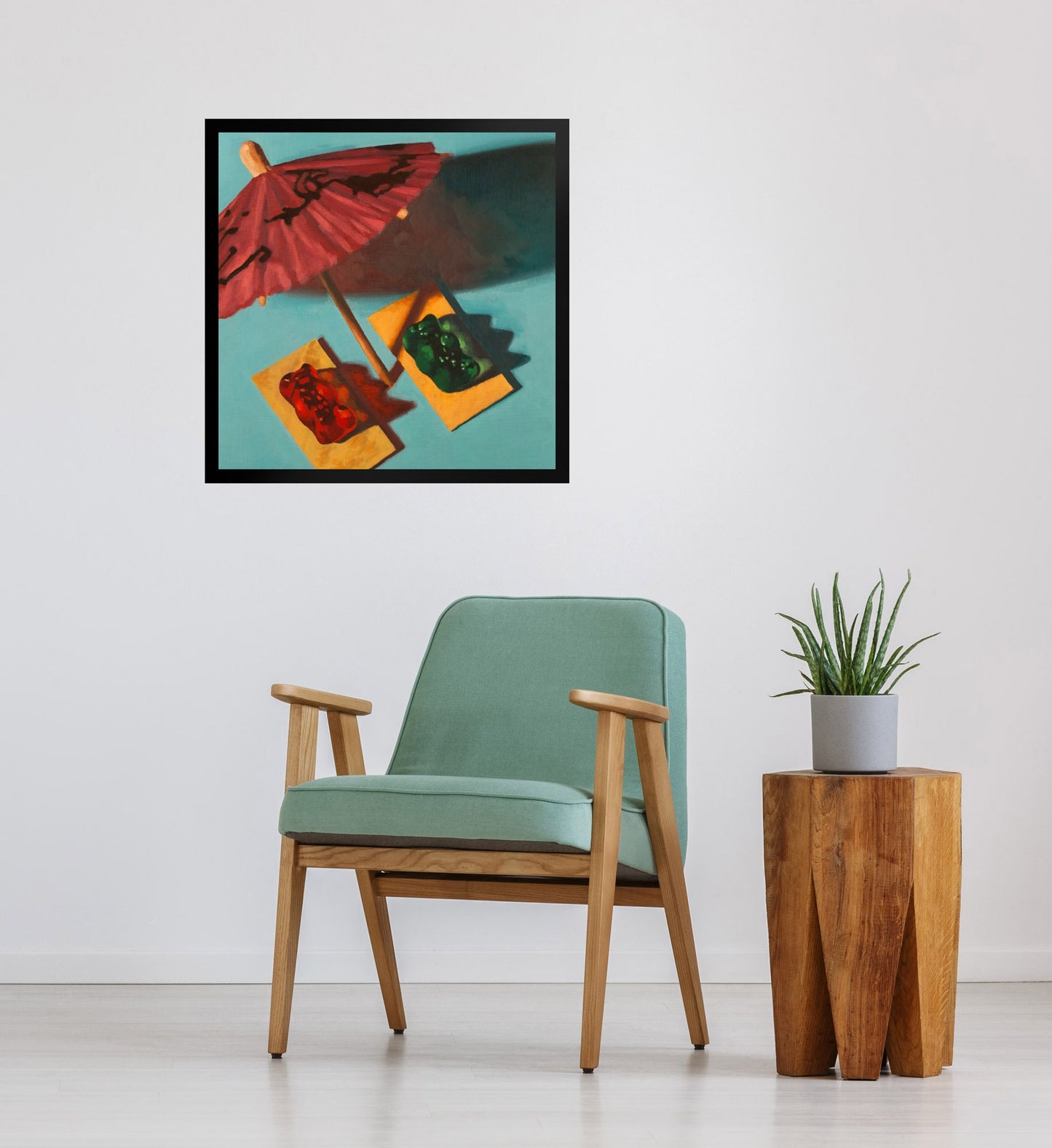 Gummy Bear Beach Bum - Framed Art print