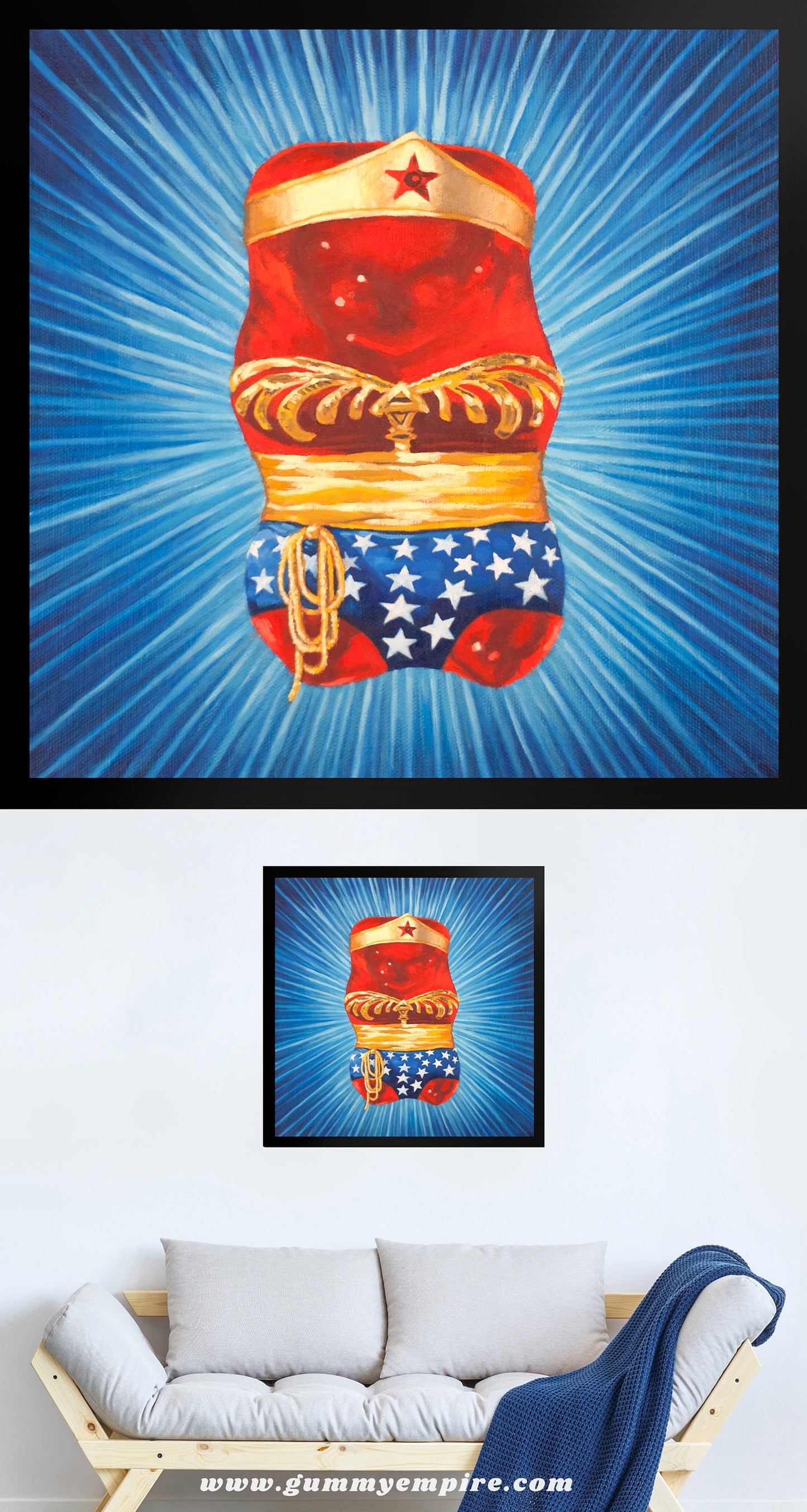 Wonder Gummy Bear - Framed Art Print