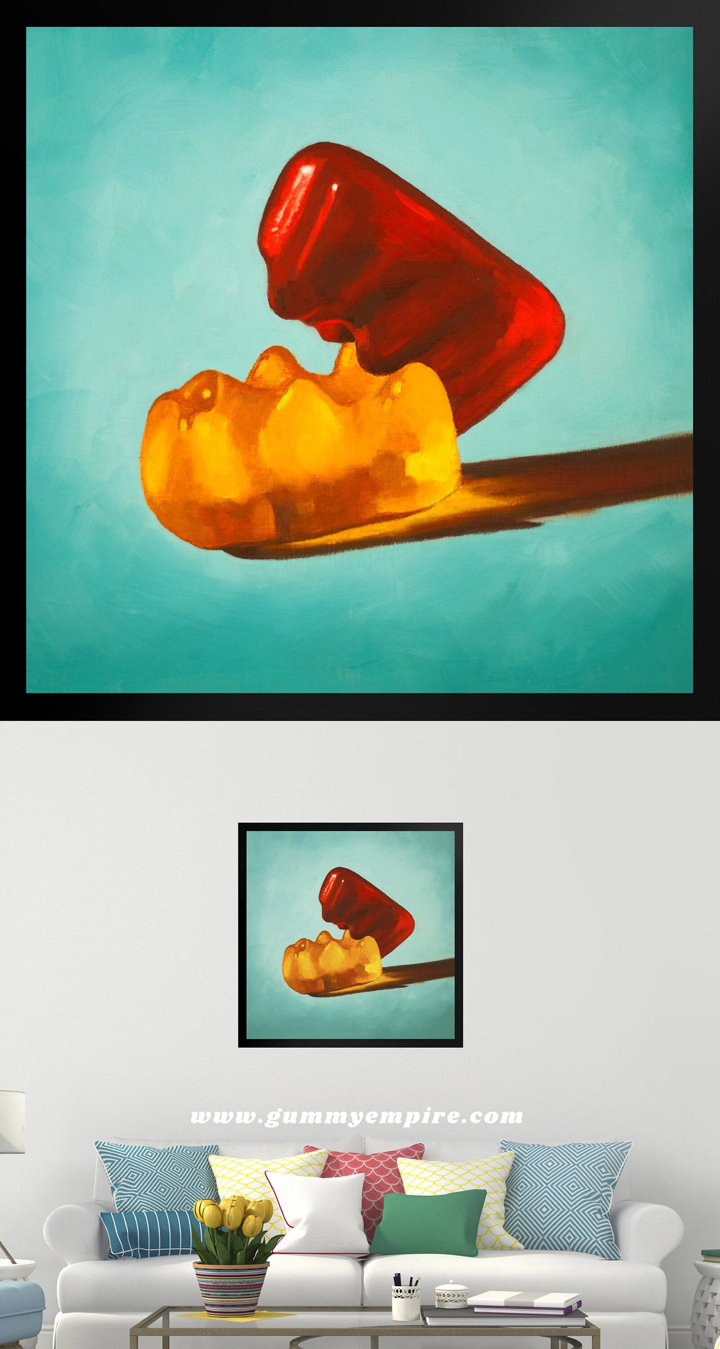 Gummy Bear Erotic - Framed Art Print