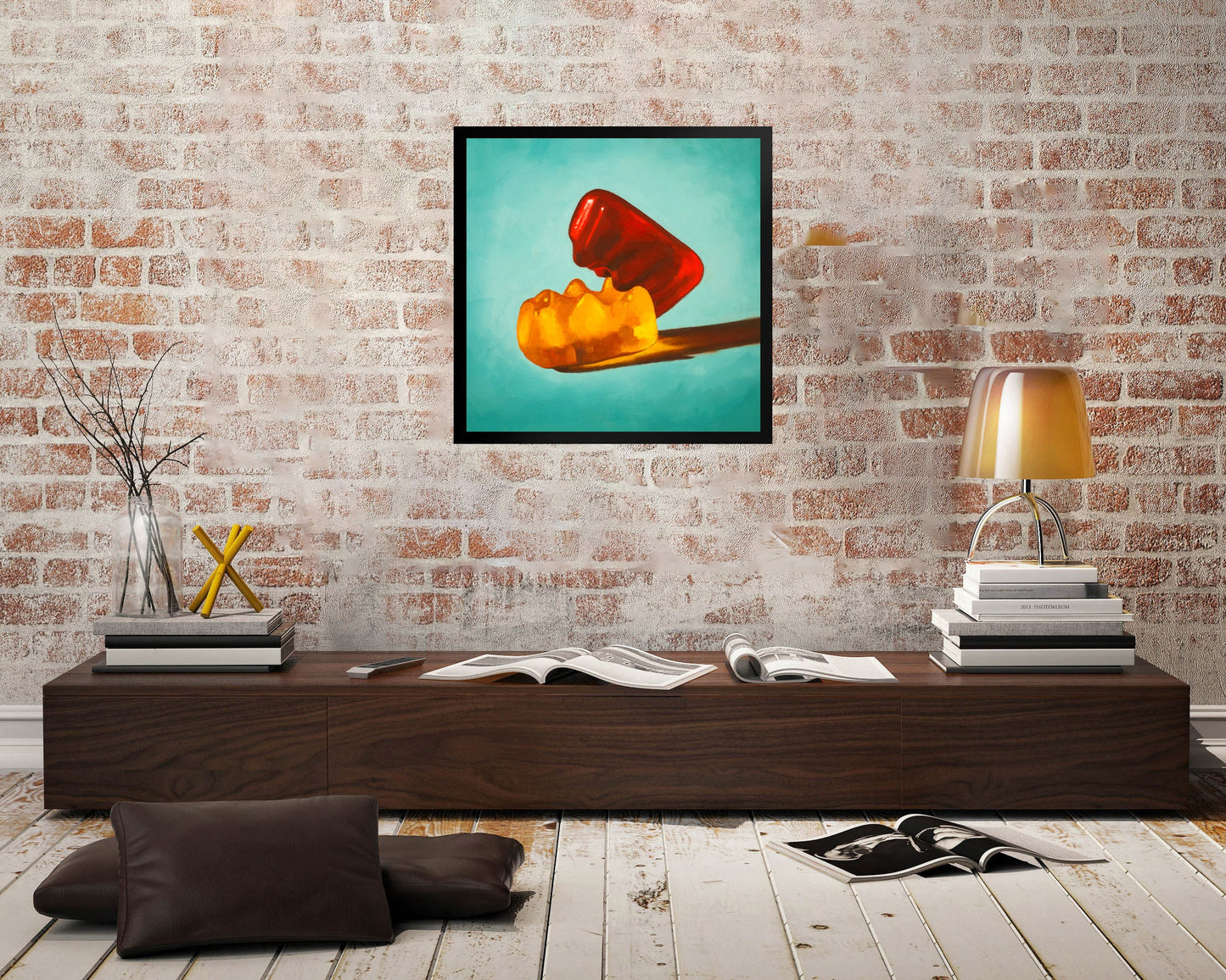Gummy Bear Erotic - Framed Art Print