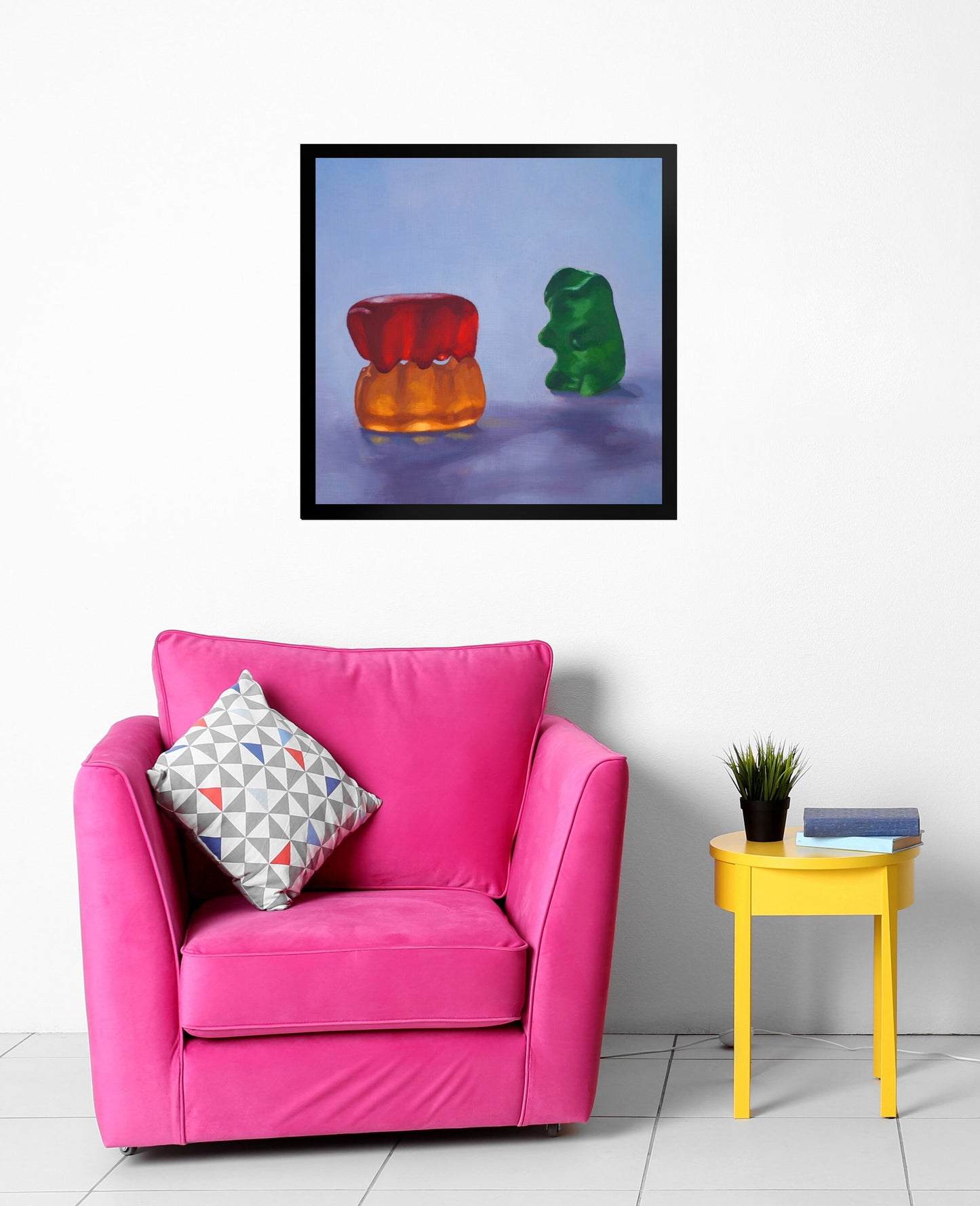 Gummy Bear Voyeur - Framed Art Print