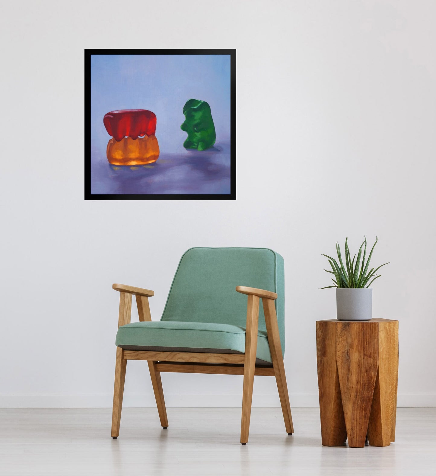 Gummy Bear Voyeur - Framed Art Print