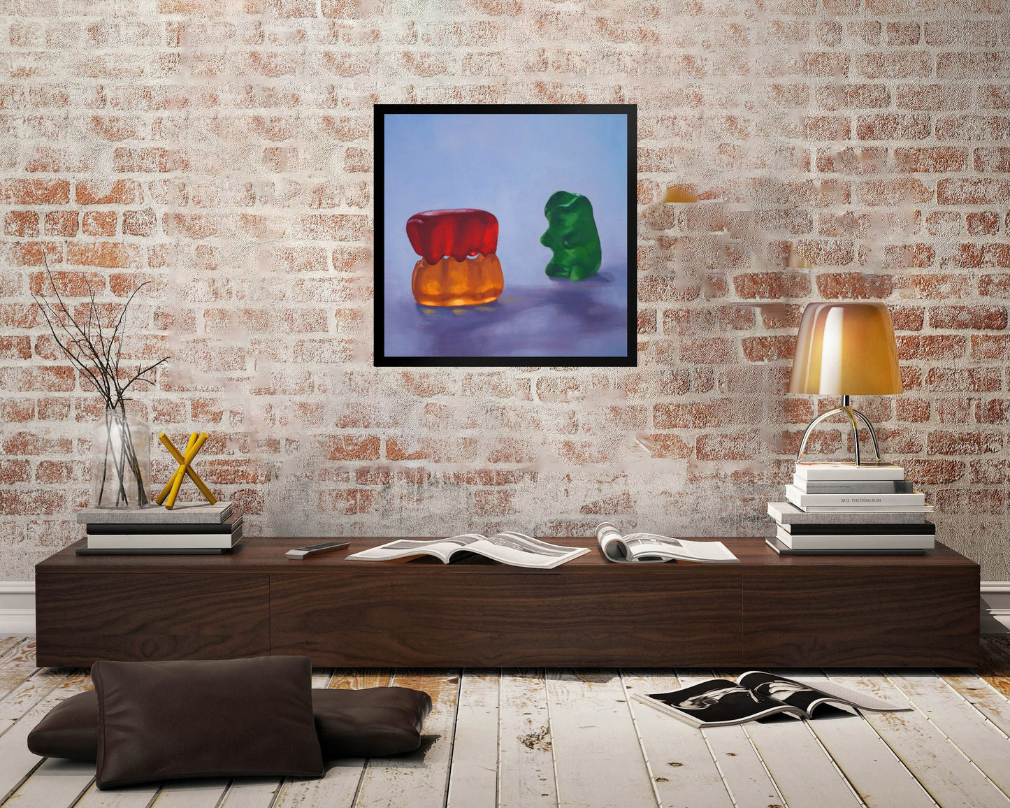 Gummy Bear Voyeur - Framed Art Print