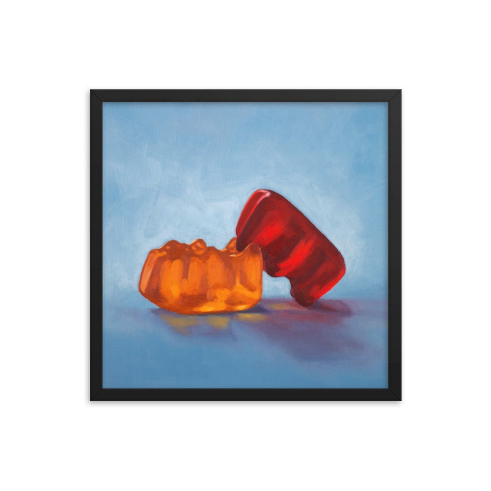 Gummy Bear Date Night - Framed Art Print