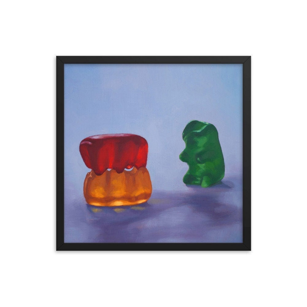 Gummy Bear Voyeur - Framed Art Print
