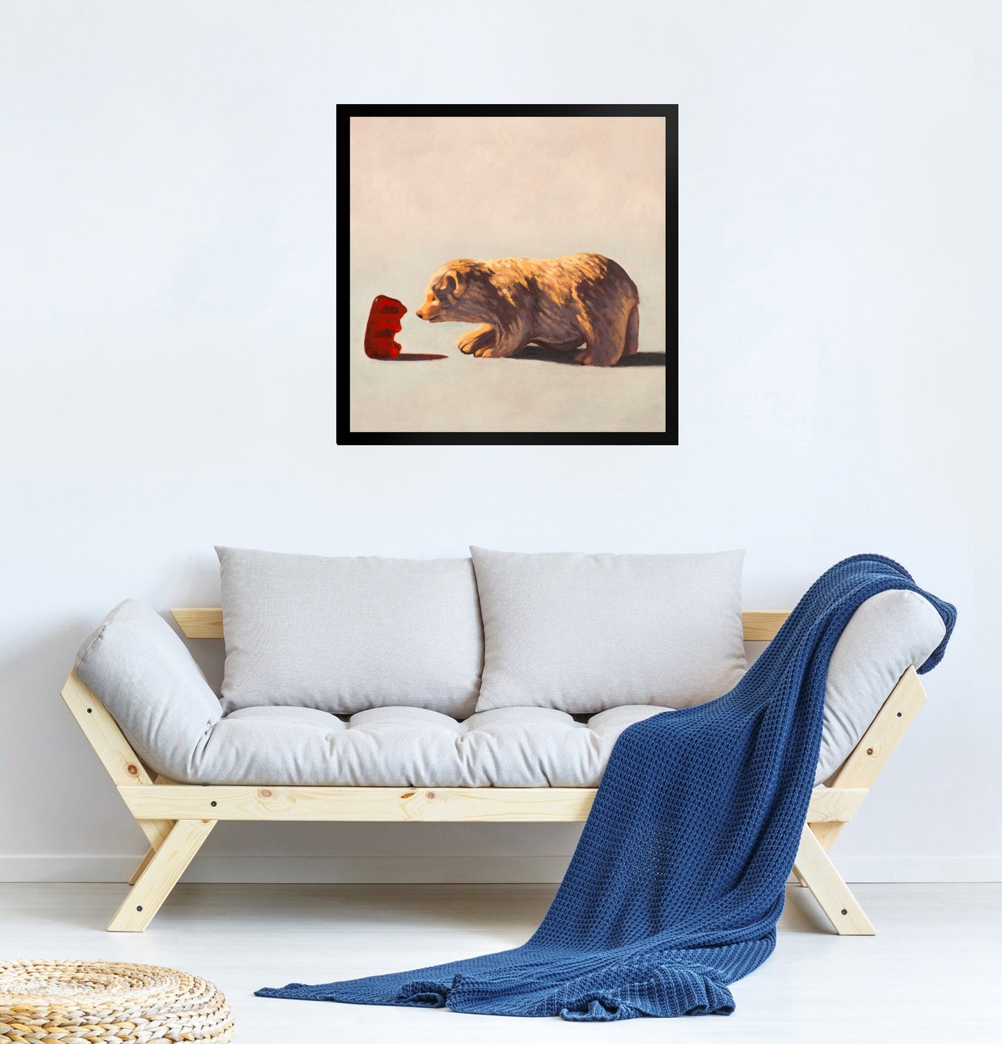 Gummy Bear and Bear - Framed Art print