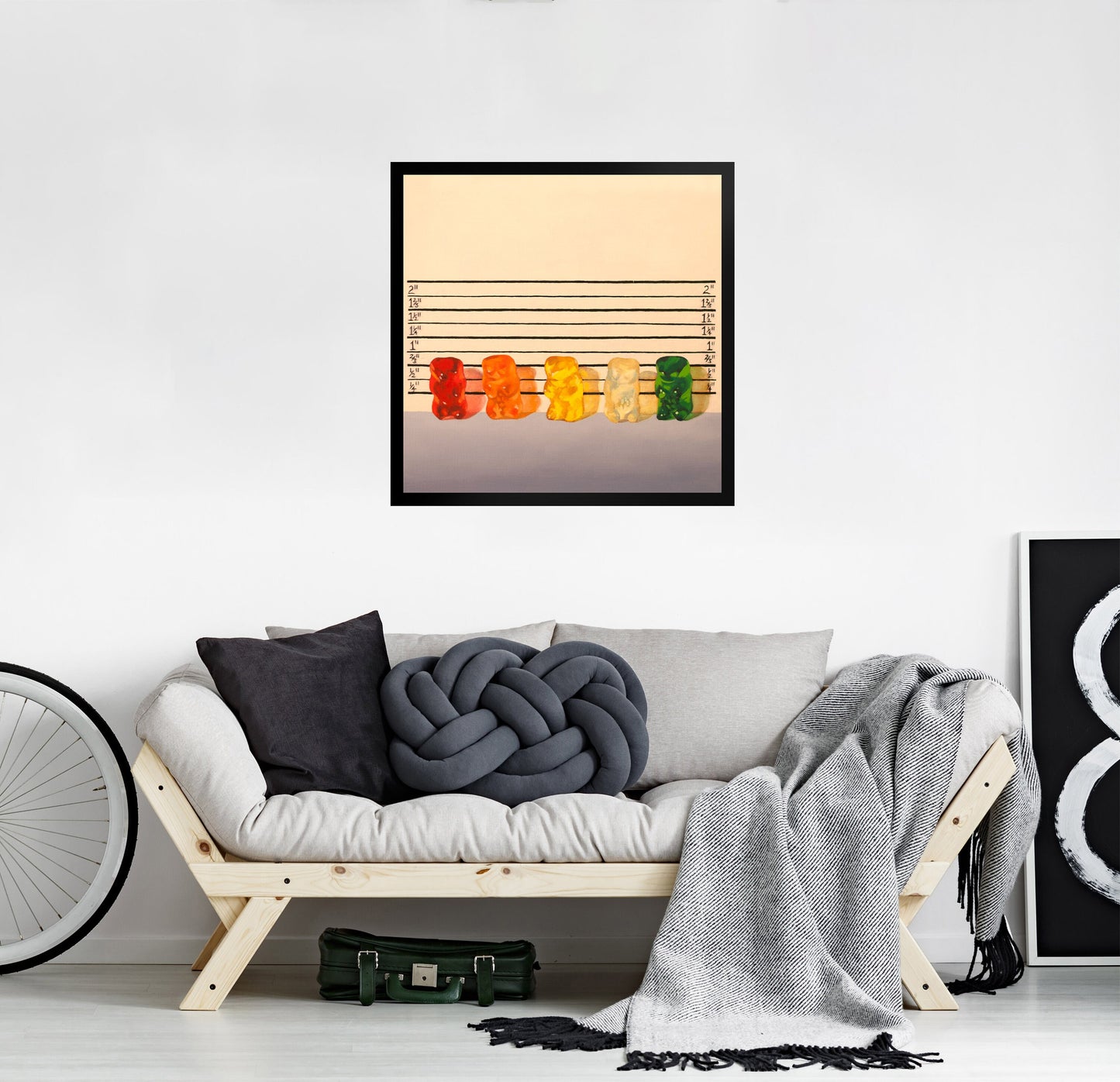 Gummy Bear Line Up - Framed Art Print
