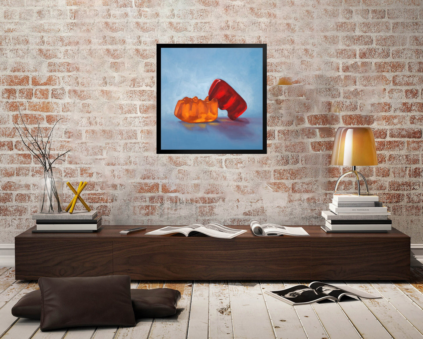 Gummy Bear Date Night - Framed Art Print