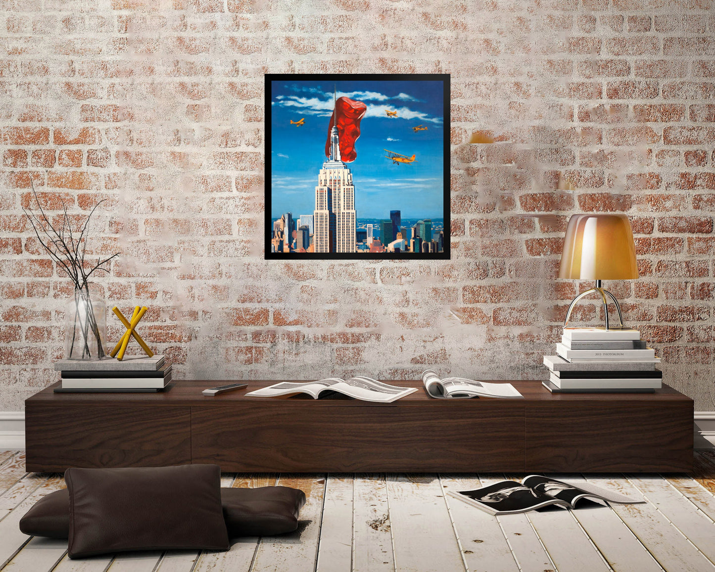 Gummy Bear King Kong - Framed Art Print