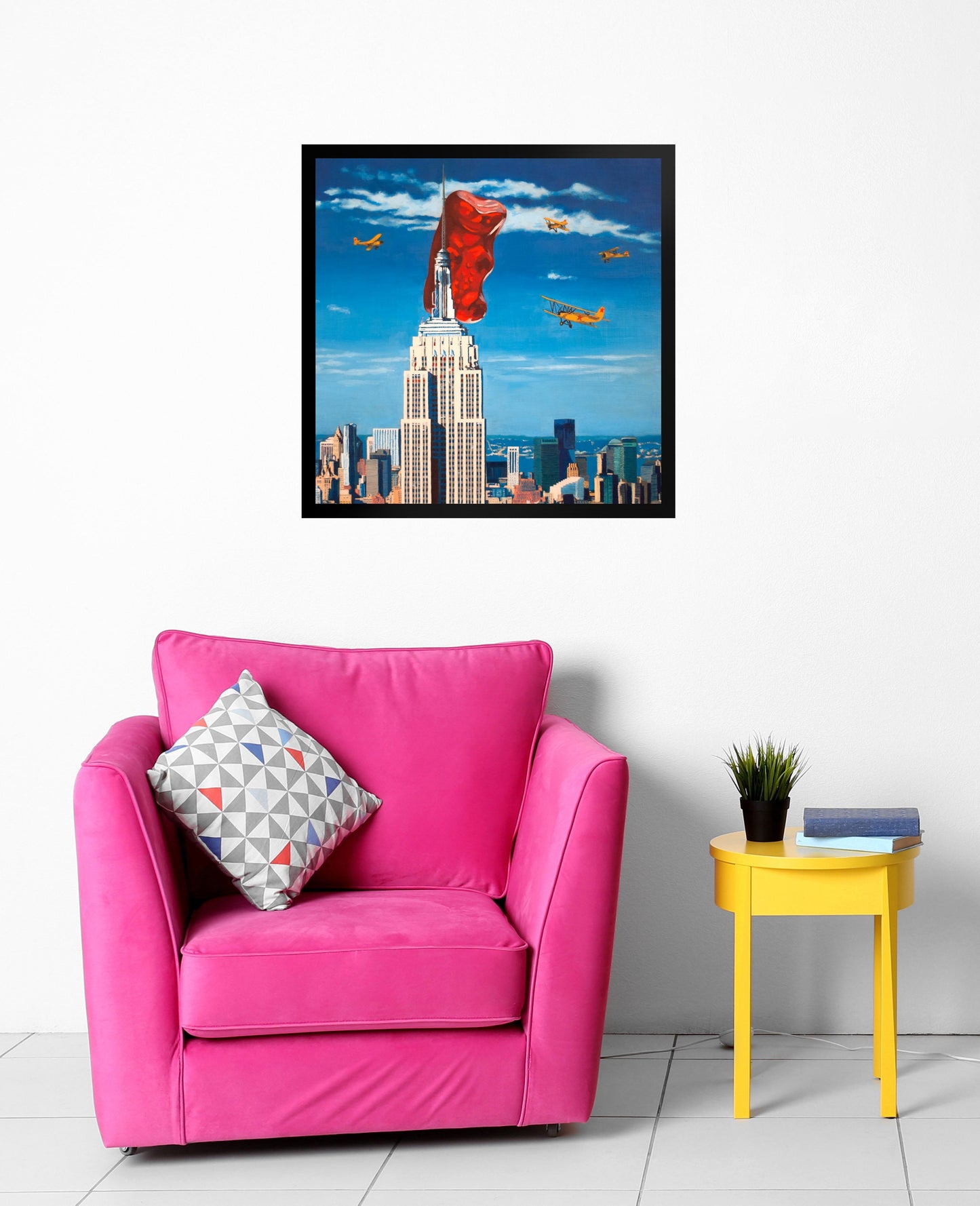 Gummy Bear King Kong - Framed Art Print