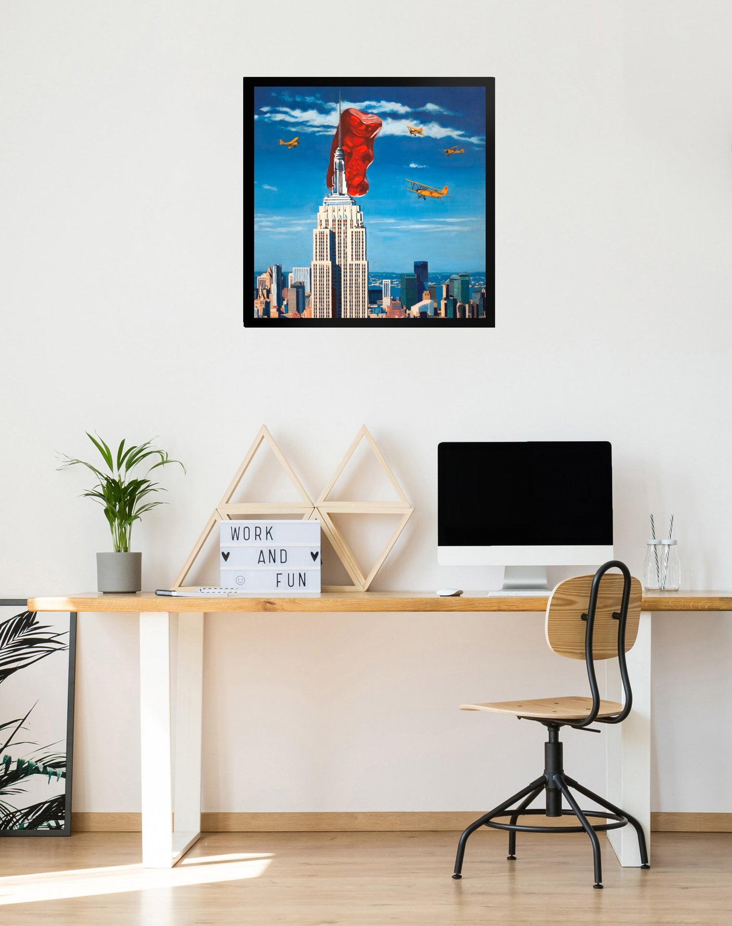 Gummy Bear King Kong - Framed Art Print